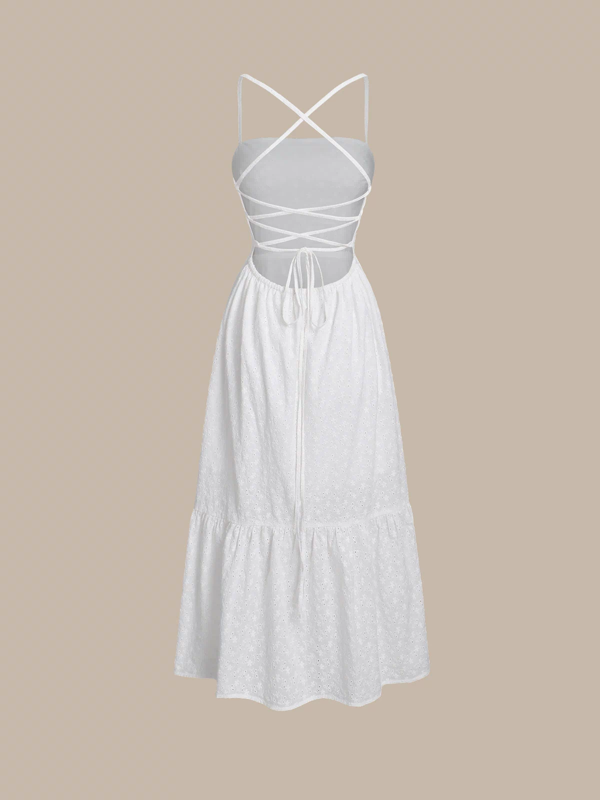 Women'S Woven Cotton Cover-ups Sustainable Beach Dress - BERLOOK