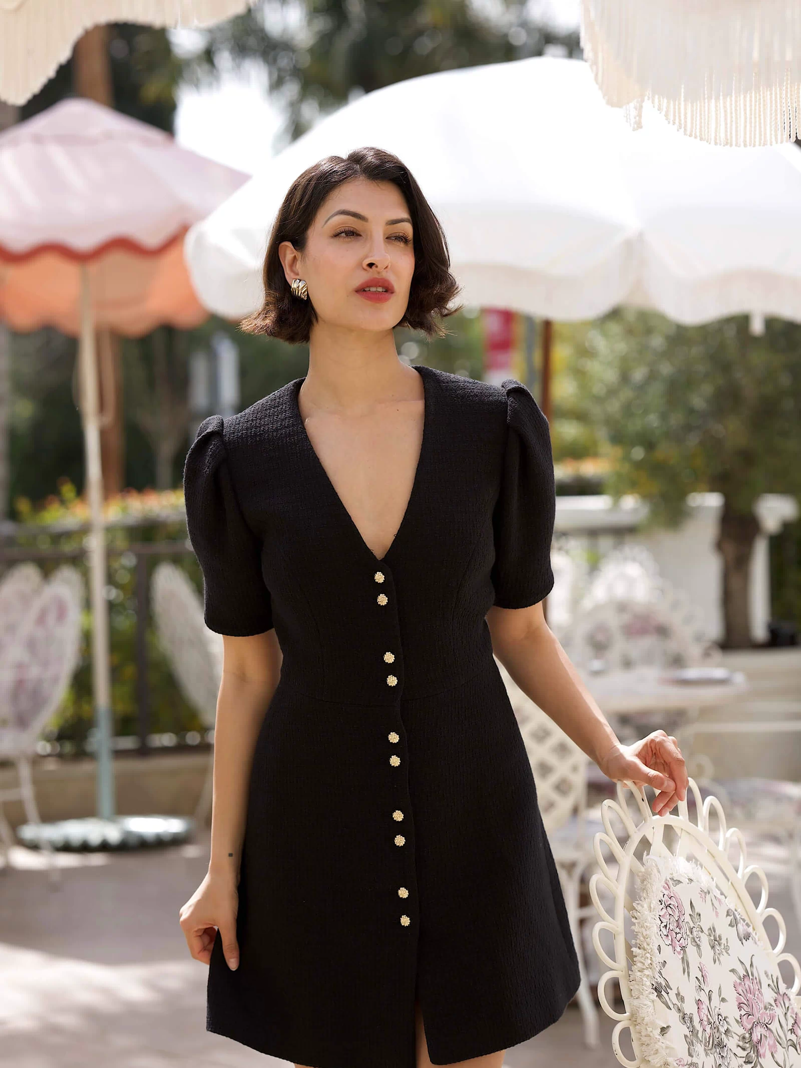 Matilda Cotton Tweed Dress Dresses Gaâla
