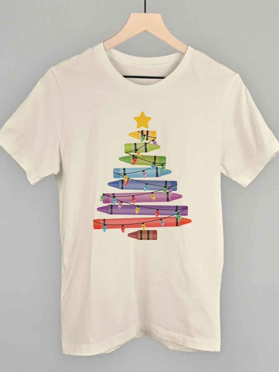 Crayon Christmas Tree
