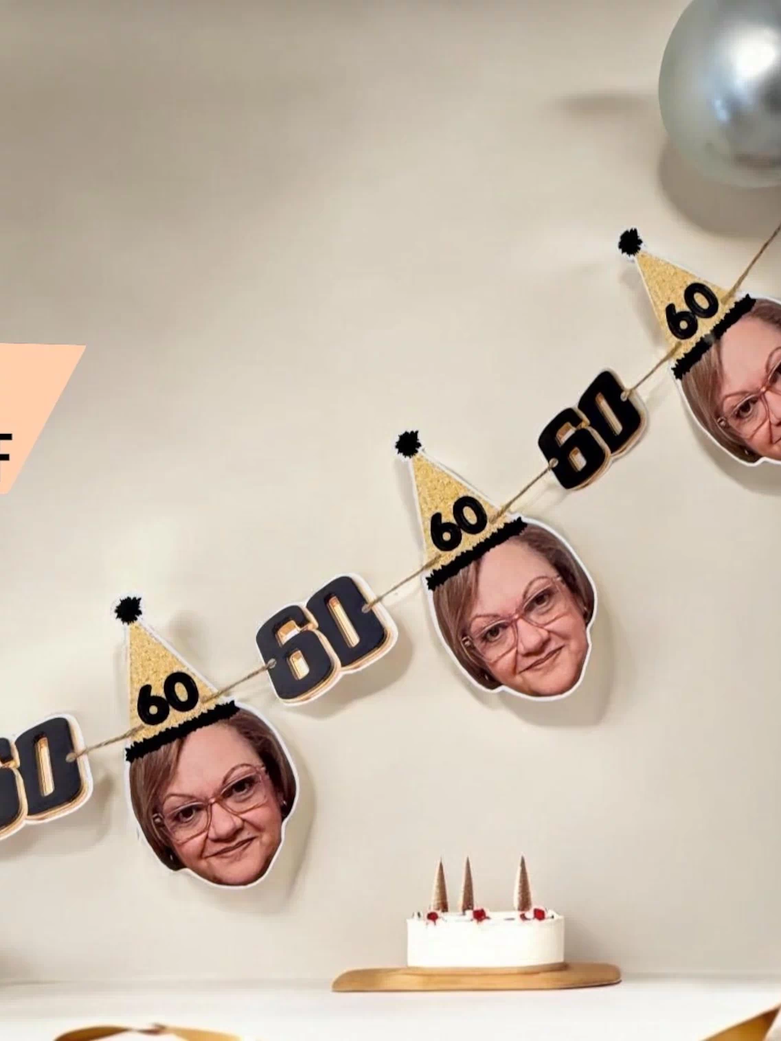 Custom Face banner, photo head banner, personalized banner with face cutout, Retirement party, birthday banner