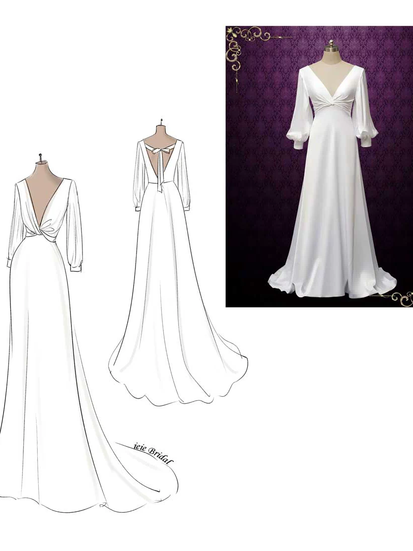 Design Your Own Custom Wedding Dress (Bespoke Bridal Gown)