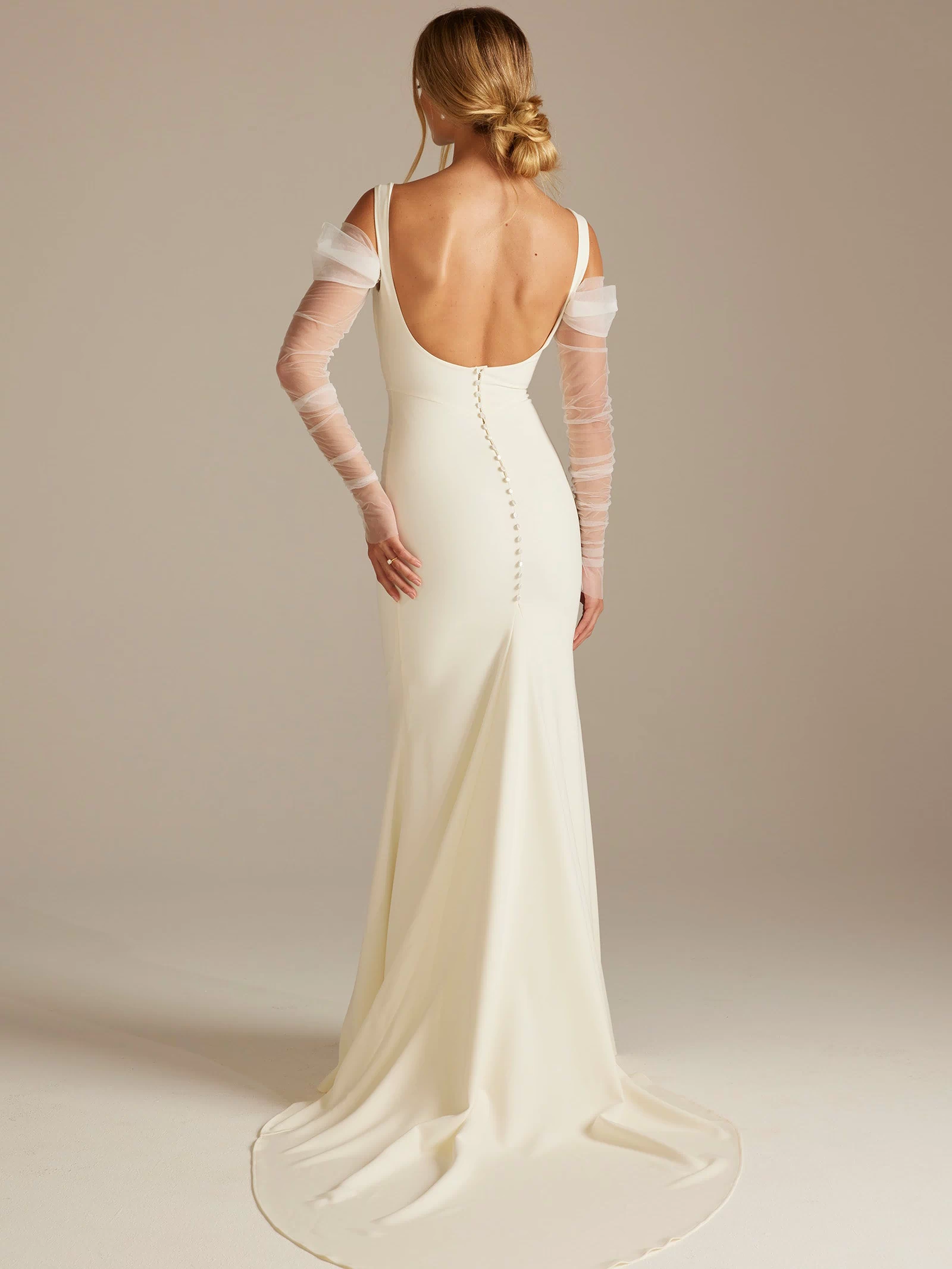 Tulle Wedding Dress Sleeves paired with Grace Wedding Dress