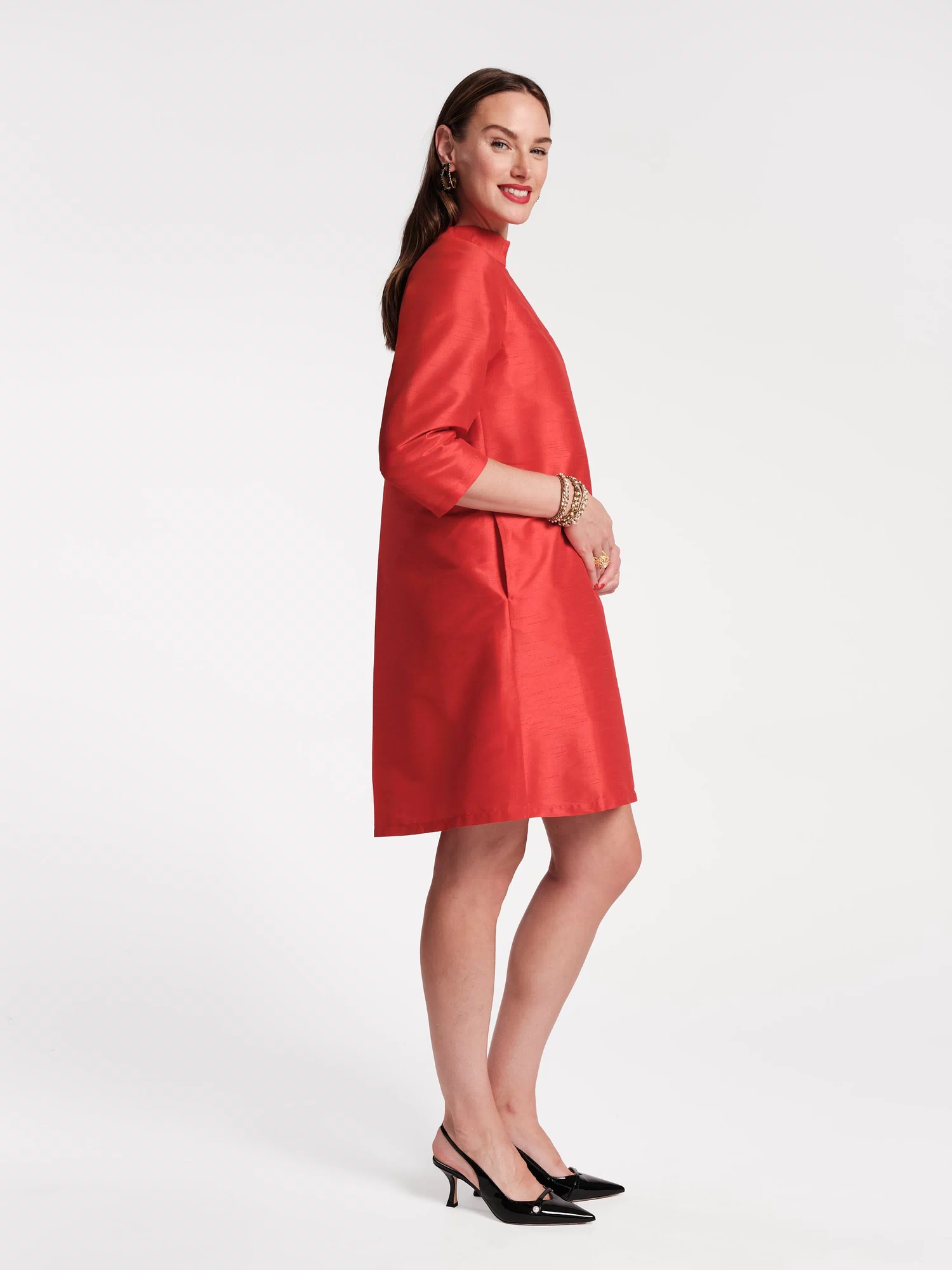 Diplomat Mini Dress - Red Dresses Frances Valentine