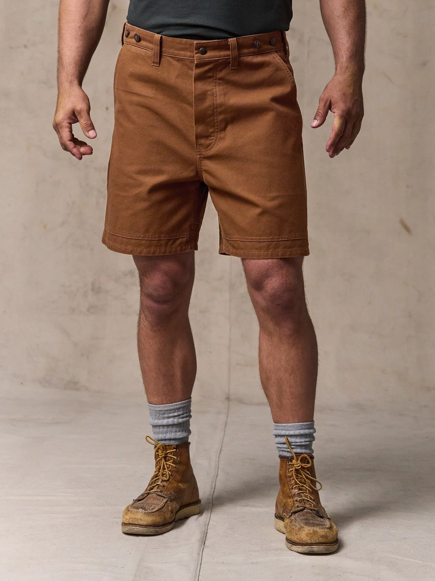 Dry Tin Cloth Shorts - Whiskey
