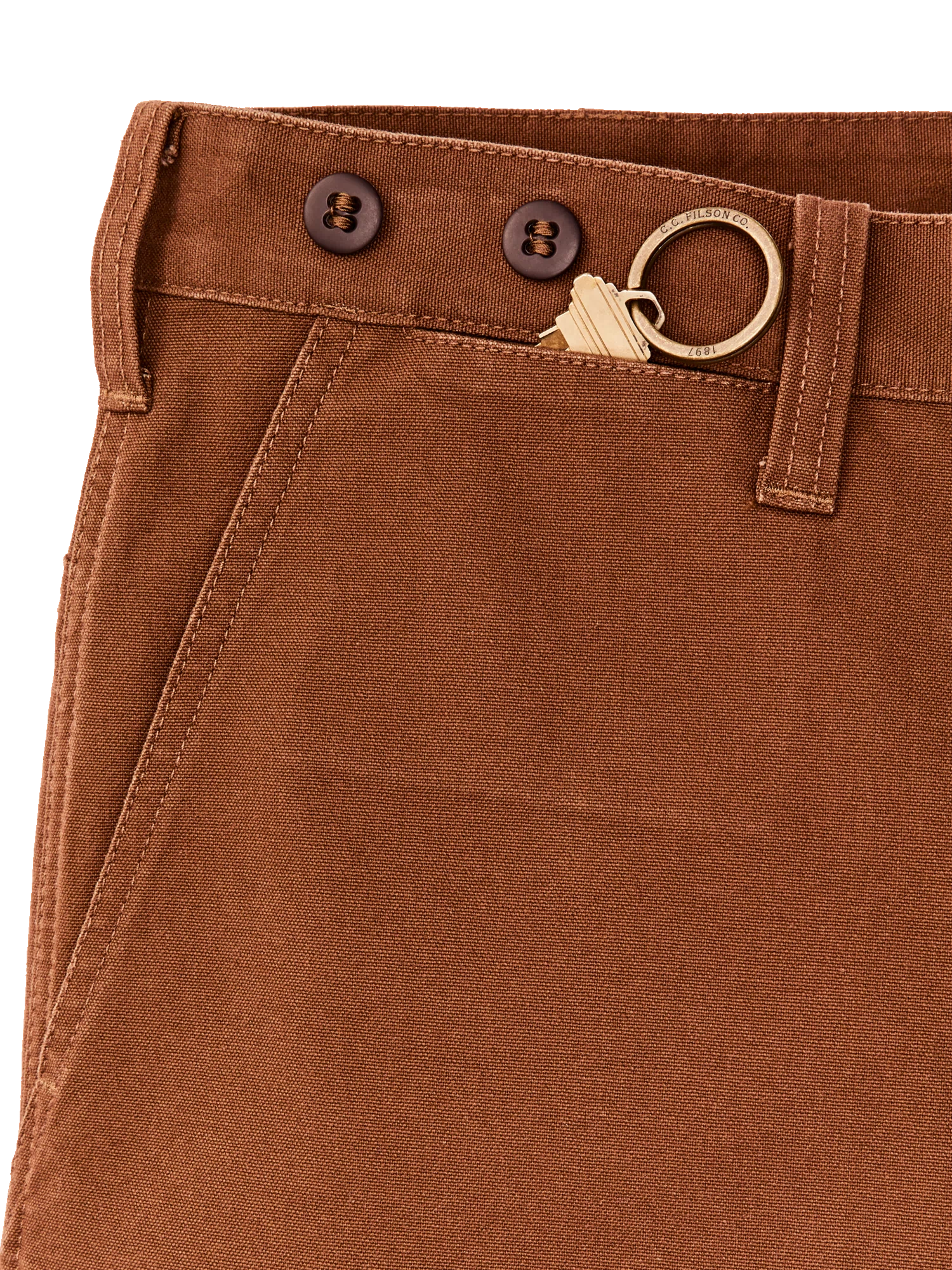Dry Tin Cloth Shorts - Whiskey