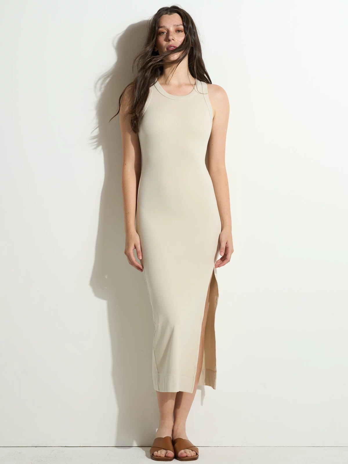 Womens Dylan Knit Maxi Dress WKDR0001 Bone