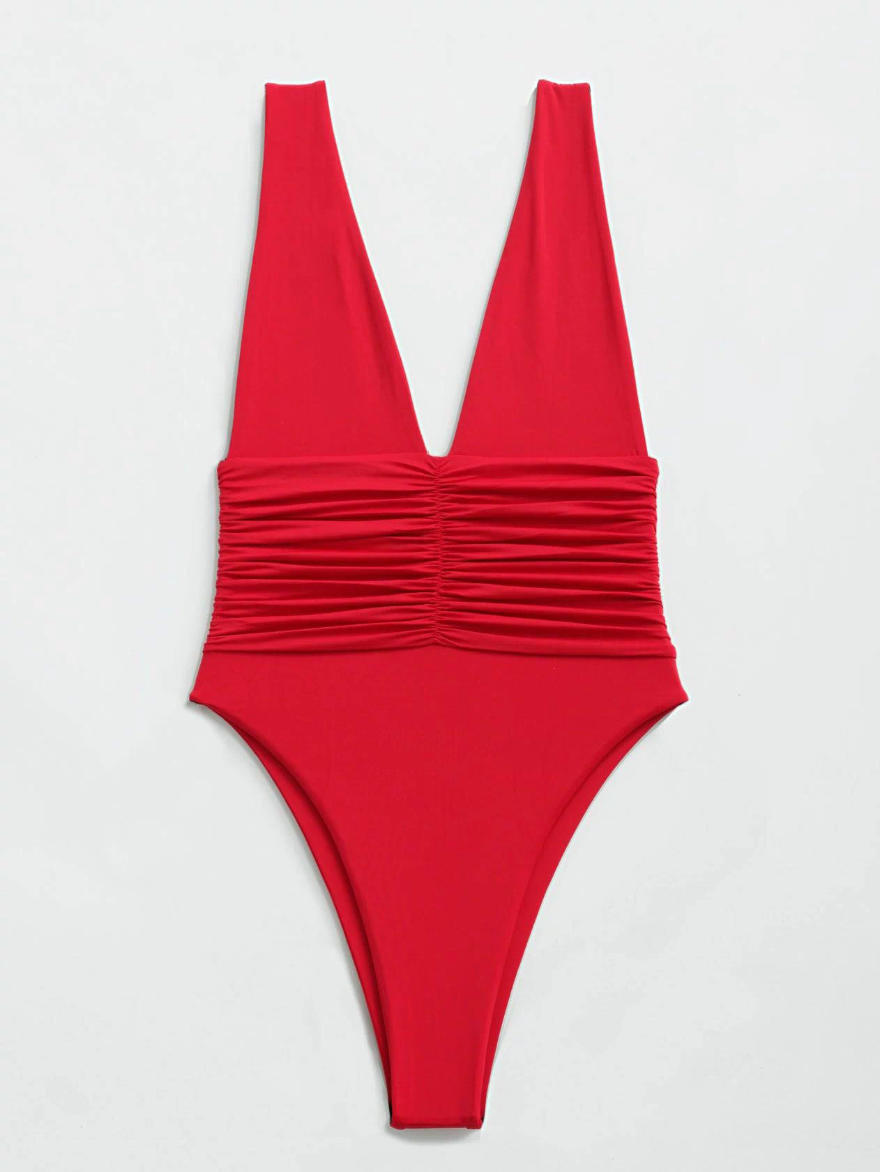 RIOT SWIM Echo One Piece Moderate swimsuit in vibrant fire red, featuring a sleek design and supportive fit.