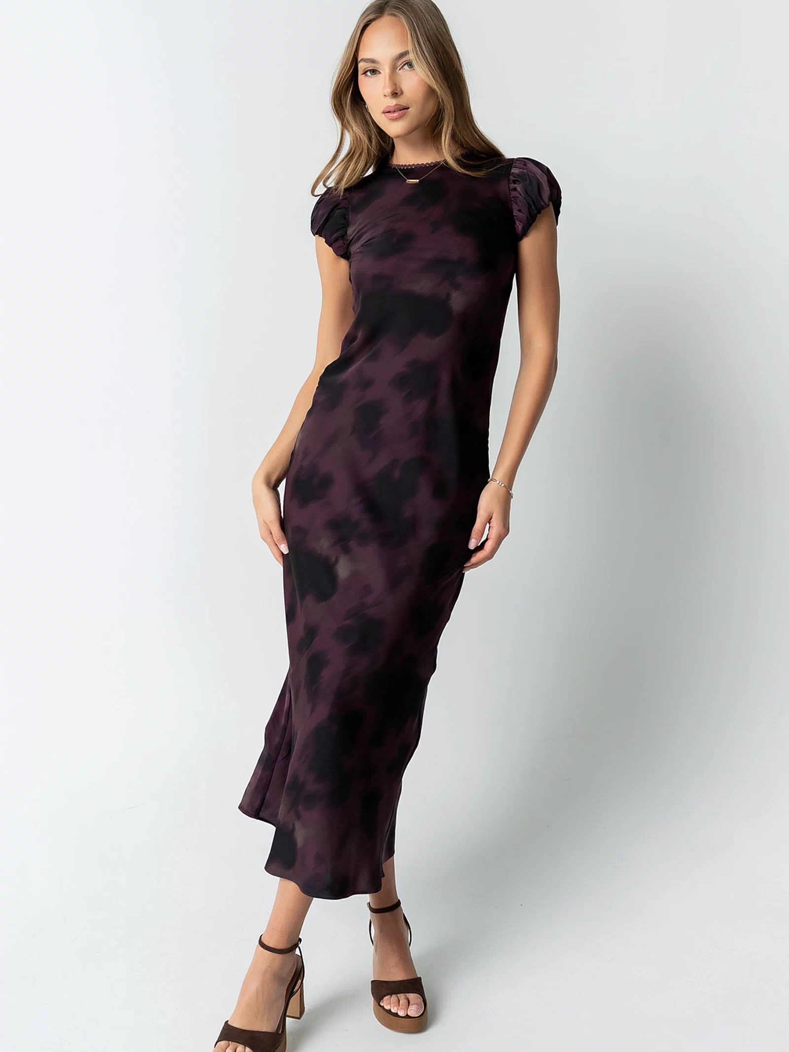 Ellianna Floral Maxi Dress in Purple