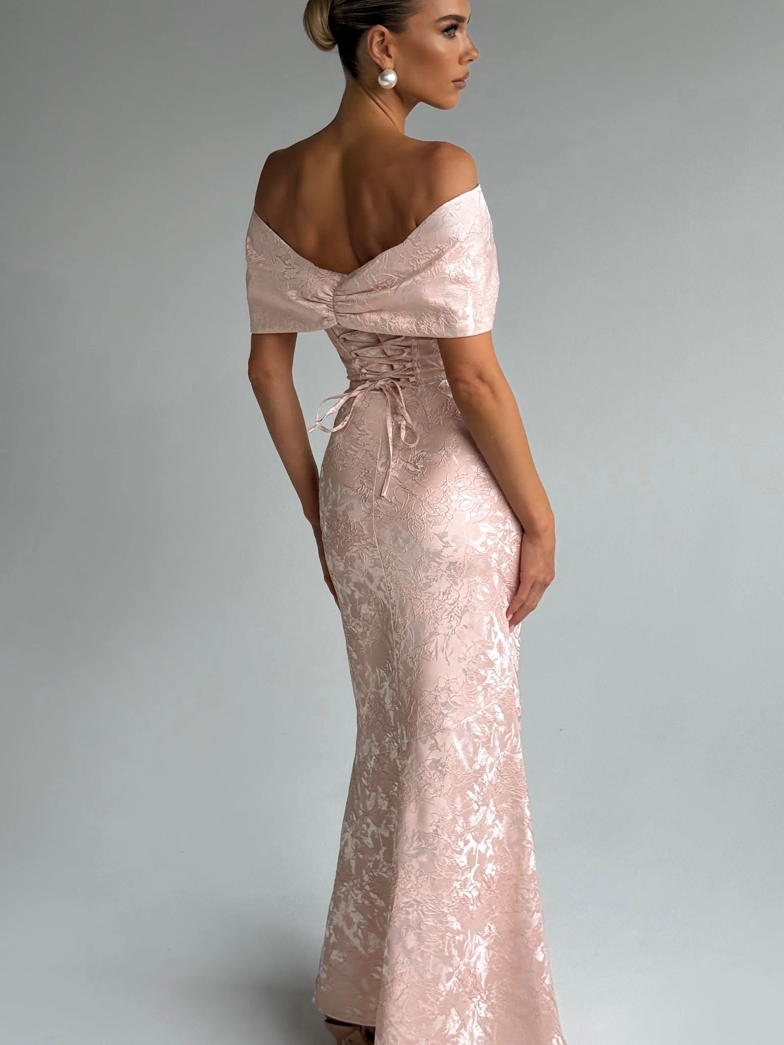 Emberly Maxi Dress - Soft Peach Dress Babyboo Fashion Premium Exclusive Design