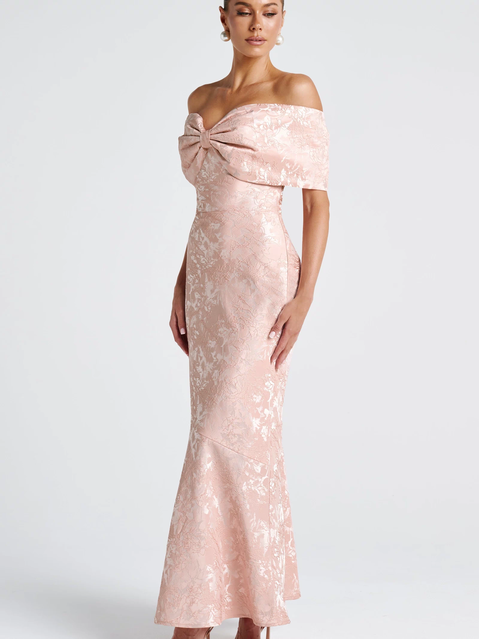 Emberly Maxi Dress - Soft Peach Dress Babyboo Fashion Premium Exclusive Design