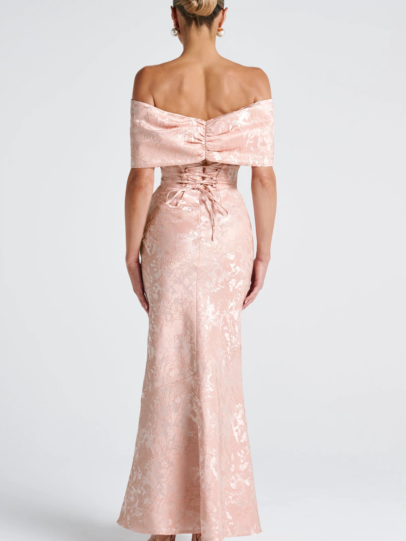 Emberly Maxi Dress - Soft Peach Dress Babyboo Fashion Premium Exclusive Design