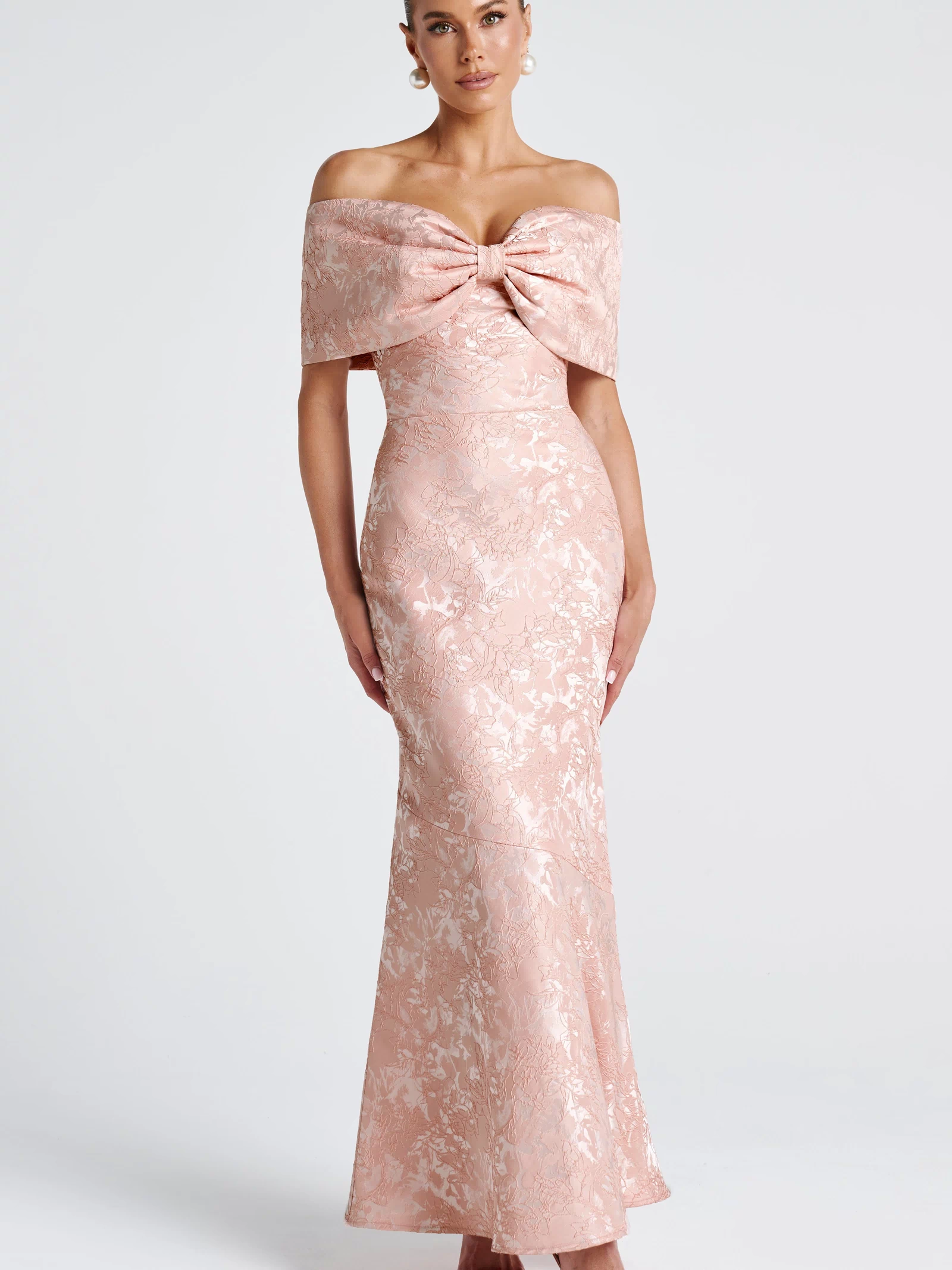 Emberly Maxi Dress - Soft Peach Dress Babyboo Fashion Premium Exclusive Design