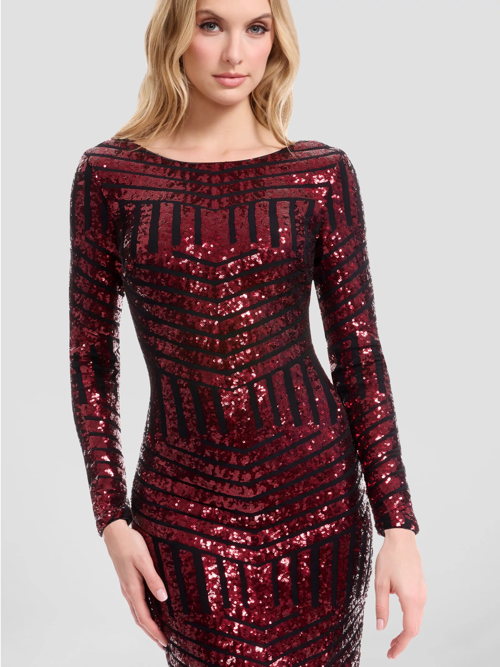 Emery Dress / BLACK/BERRY