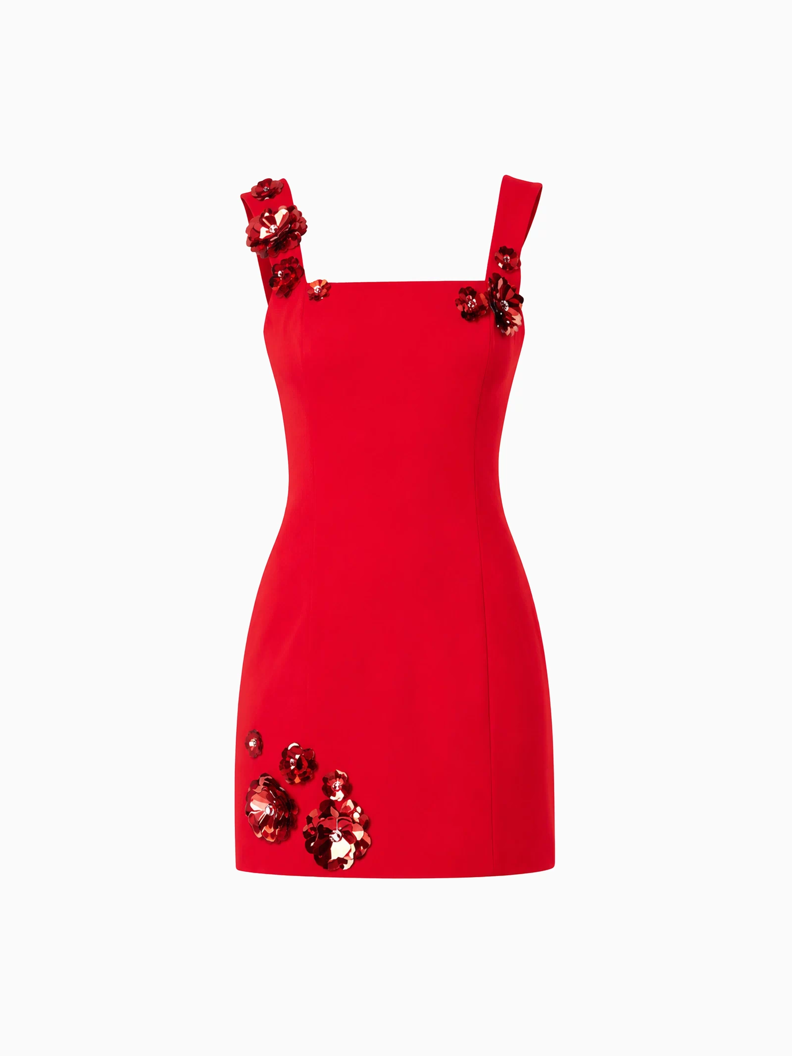 Emma Eventwear Mini Dress In Red ghost shot