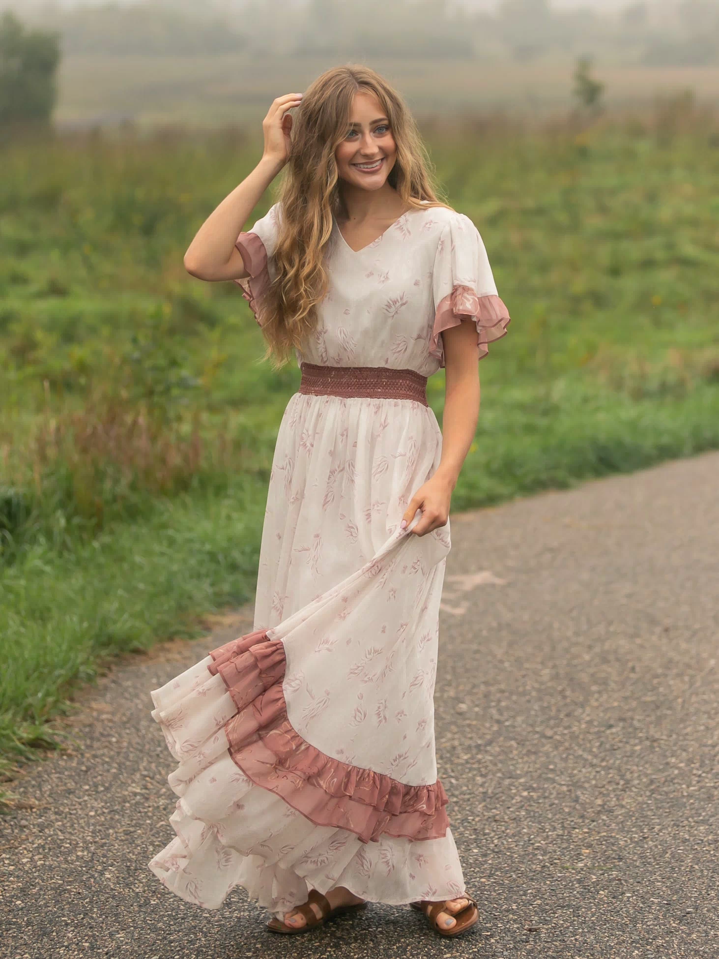 Estelle Pink Floral Maxi Dress - FINAL SALE