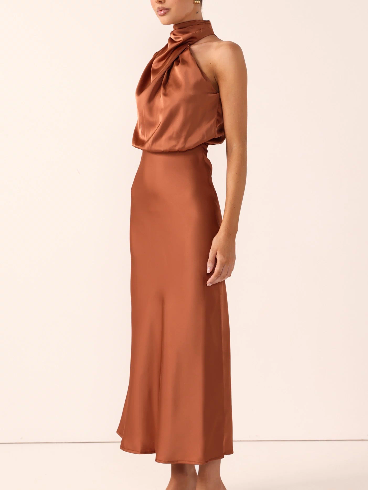 Esther Maxi Dress - Copper - Billy J