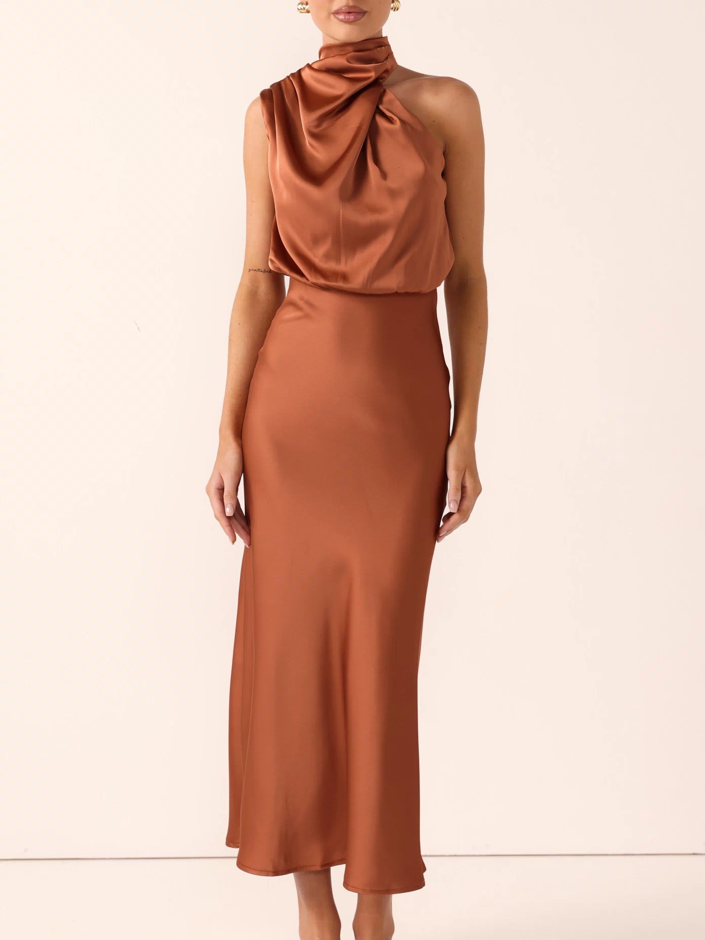 Esther Maxi Dress - Copper - Billy J