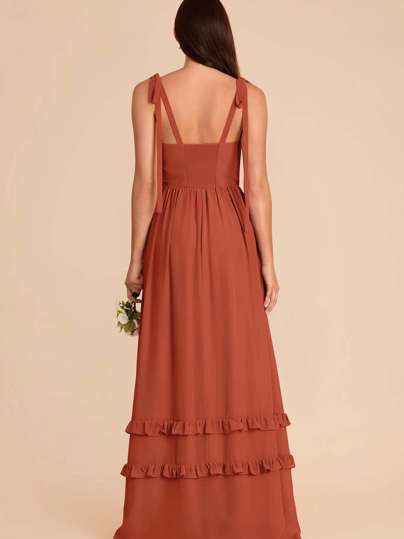 Auburn Evelyn Chiffon Dress by Birdy Grey