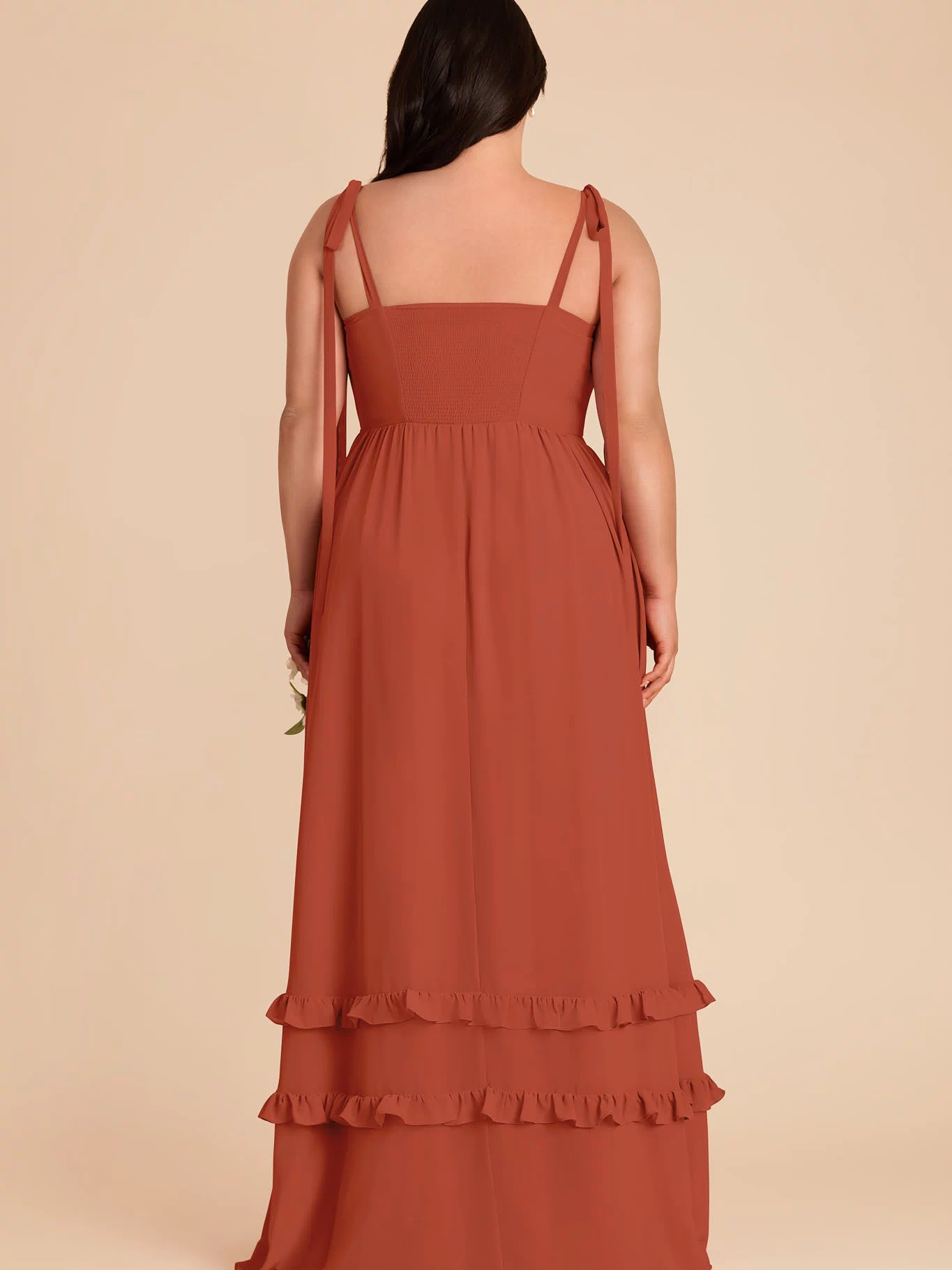 Auburn Evelyn Chiffon Dress by Birdy Grey