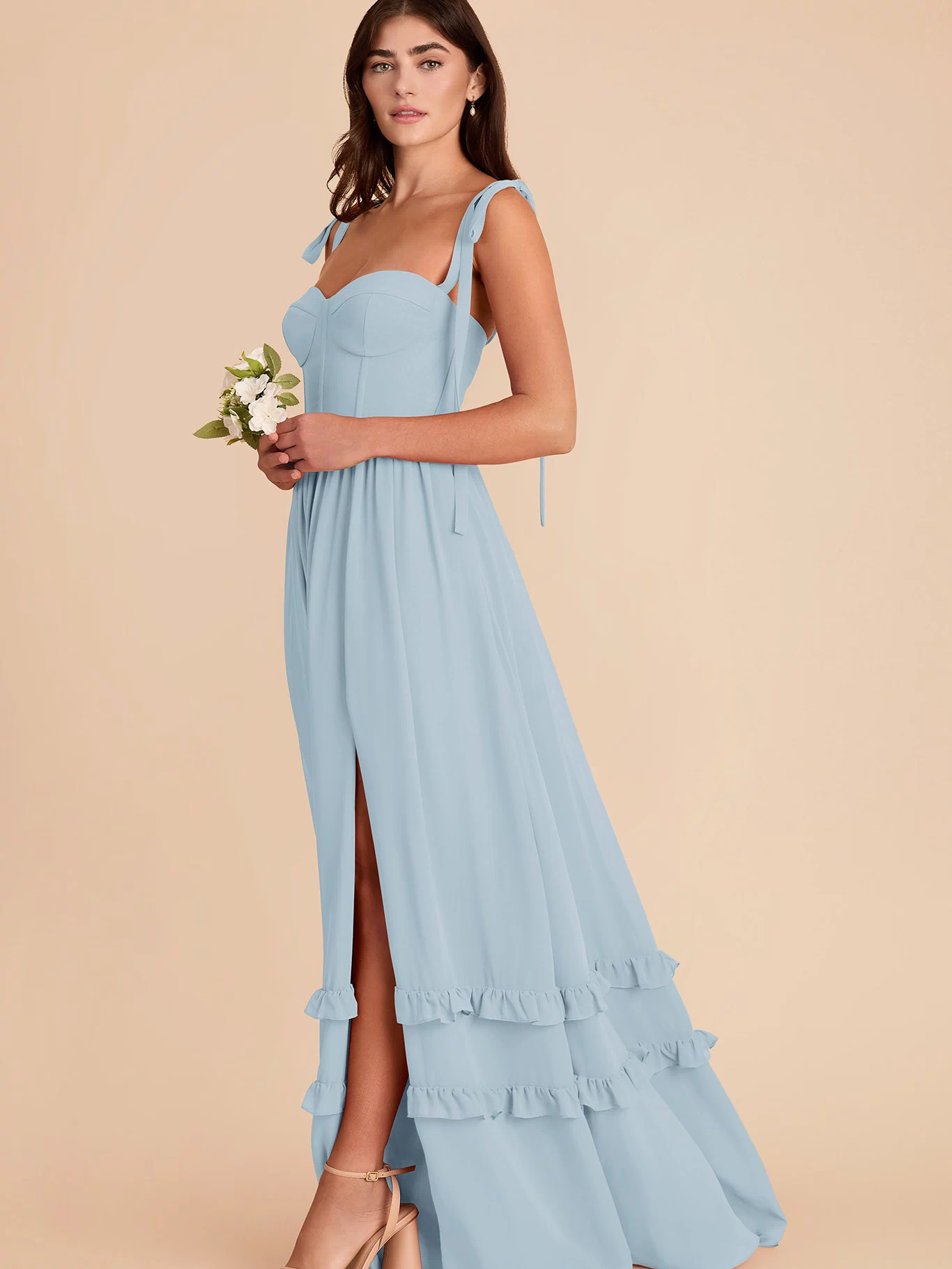 Evelyn Chiffon Dress - Sky Blue XXL / SKY BLUE / Rush Production