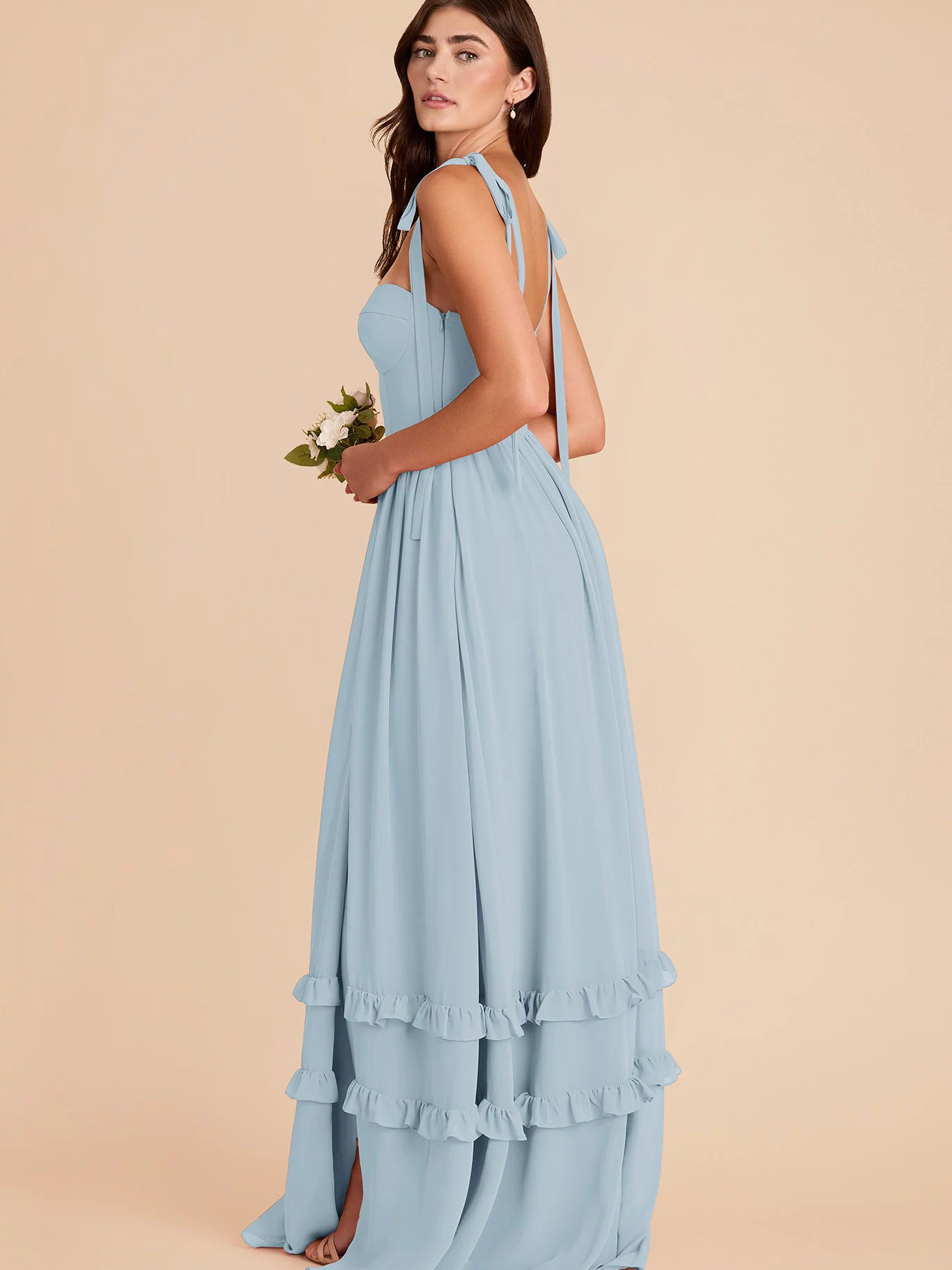 Evelyn Chiffon Dress - Sky Blue XXL / SKY BLUE / Rush Production