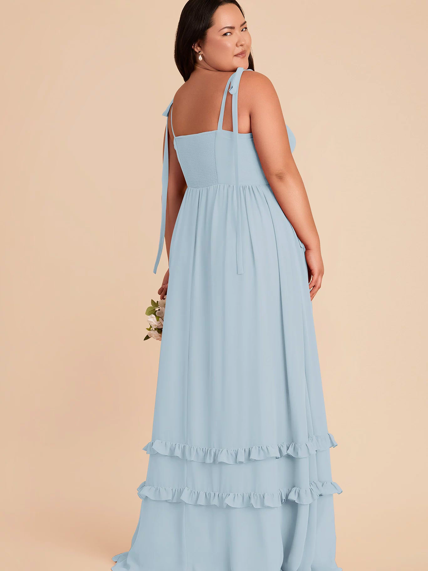 Evelyn Chiffon Dress - Sky Blue 3X / SKY BLUE / Rush Production