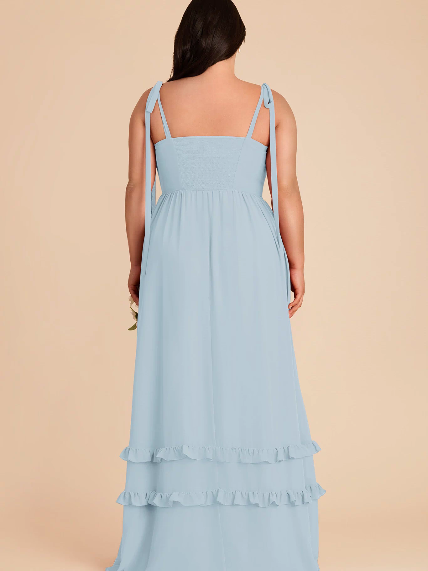 Evelyn Chiffon Dress - Sky Blue 3X / SKY BLUE / Rush Production