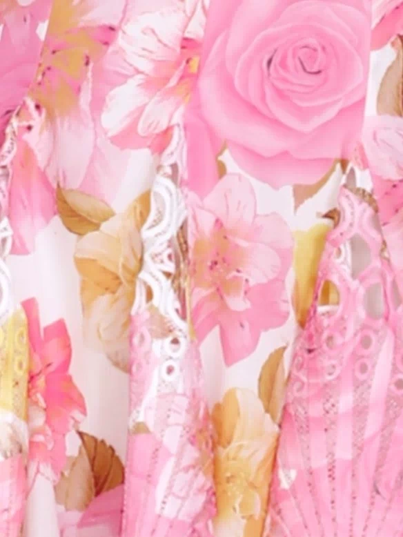 Felicity Mini Dress - Pink Floral - Billy J