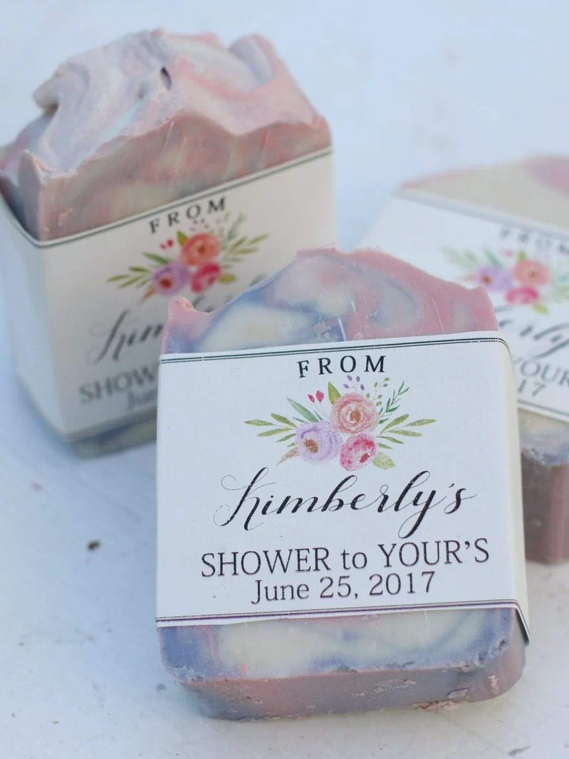 BeeLovelyBotanicals Floral Bridal Shower Soap Favors || FULL SIZE