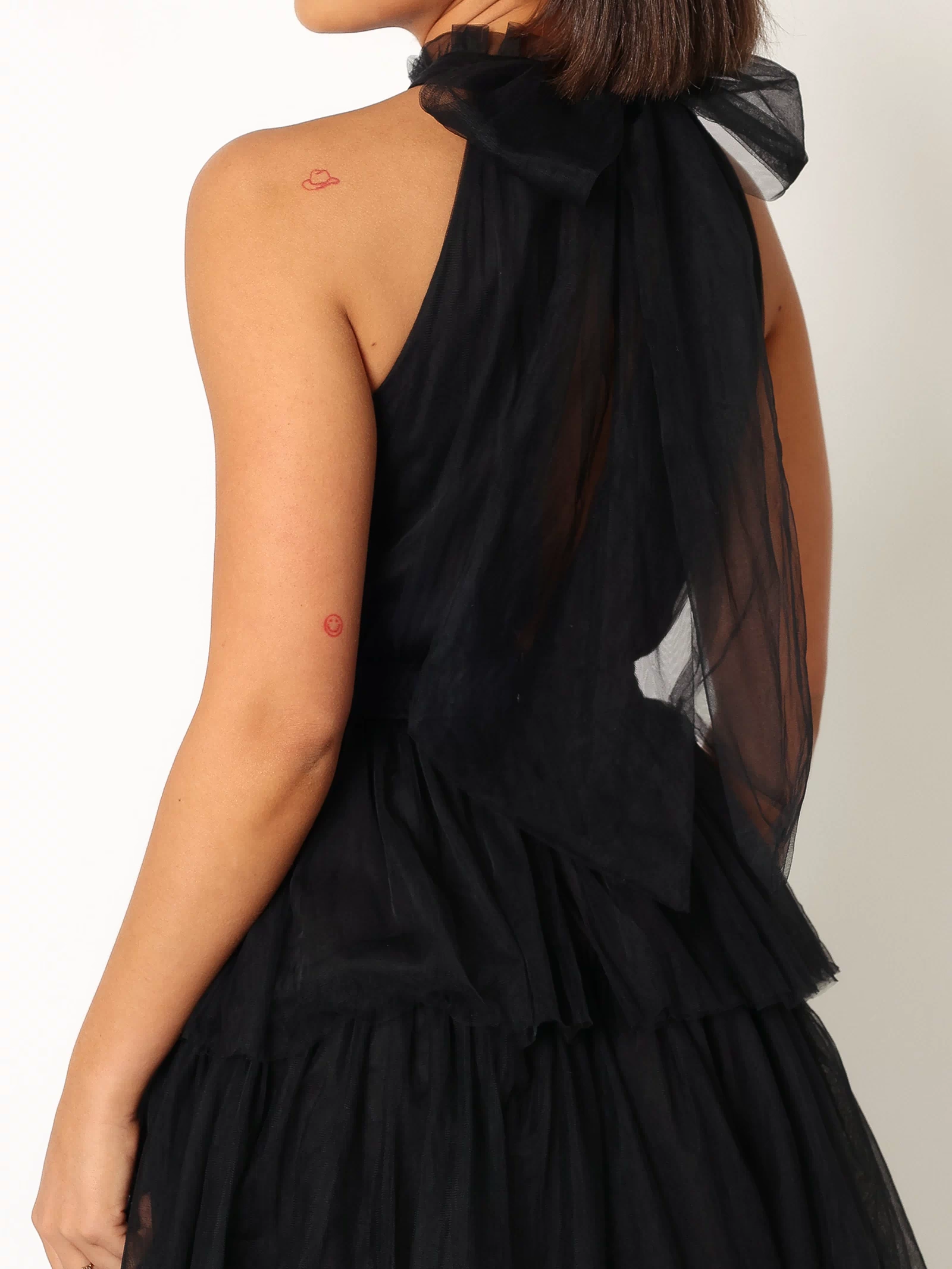 Petal and Pup USA DRESSES Frances Halterneck Maxi Dress - Black