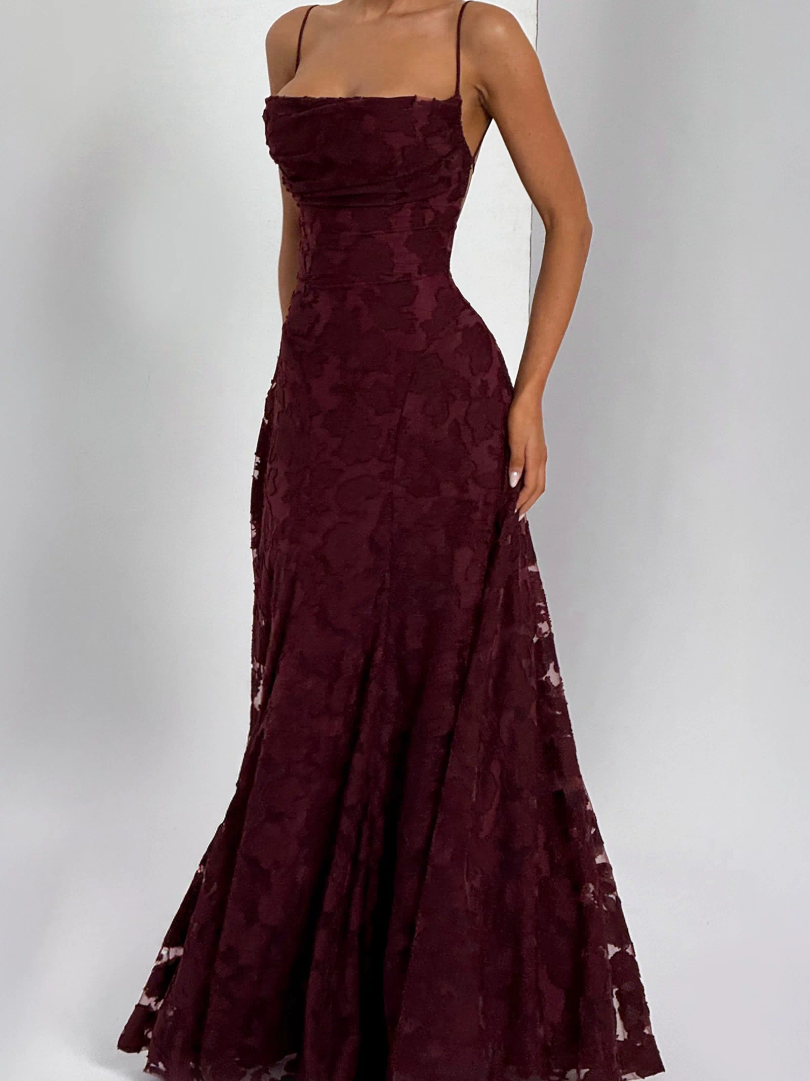 Francis Maxi Dress - Cherry Lacquer Dress Babyboo Fashion Premium Exclusive Design