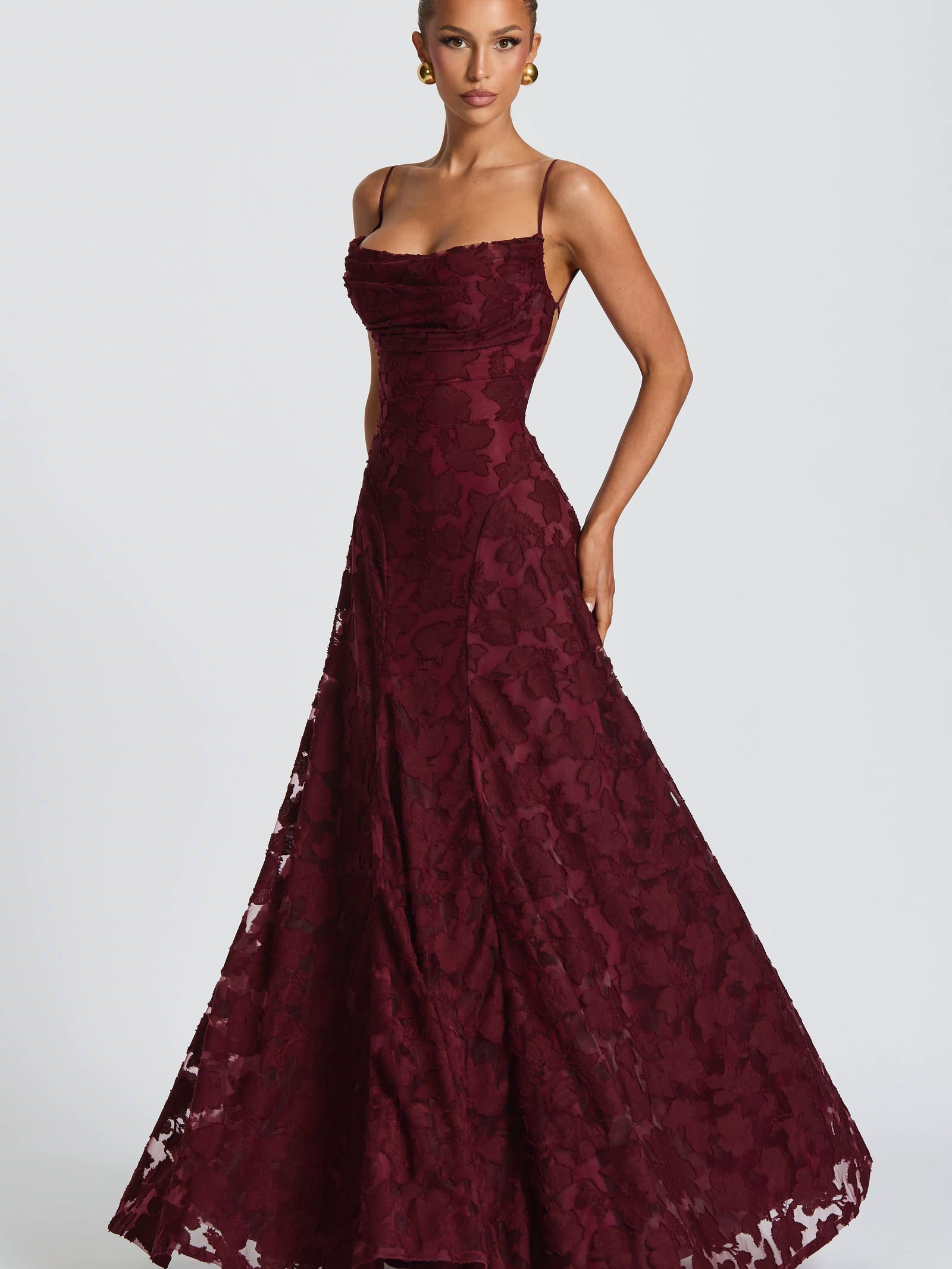 Francis Maxi Dress - Cherry Lacquer Dress Babyboo Fashion Premium Exclusive Design