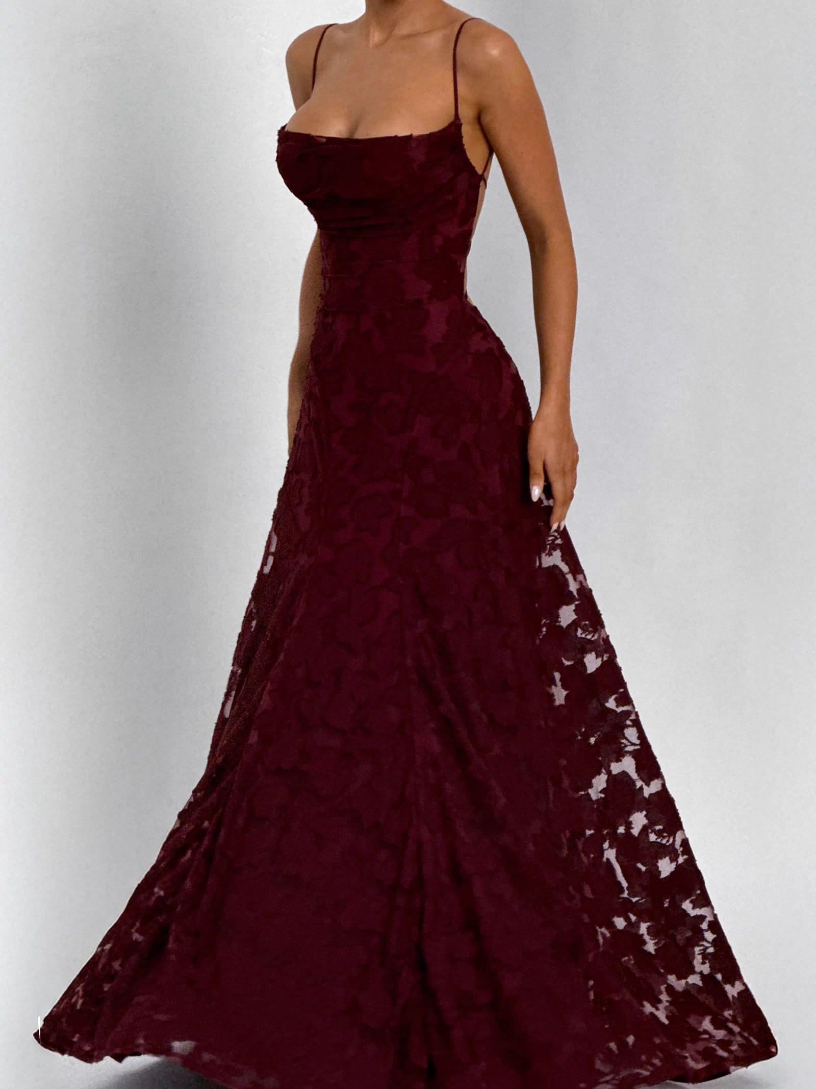 Francis Maxi Dress - Cherry Lacquer Dress Babyboo Fashion Premium Exclusive Design