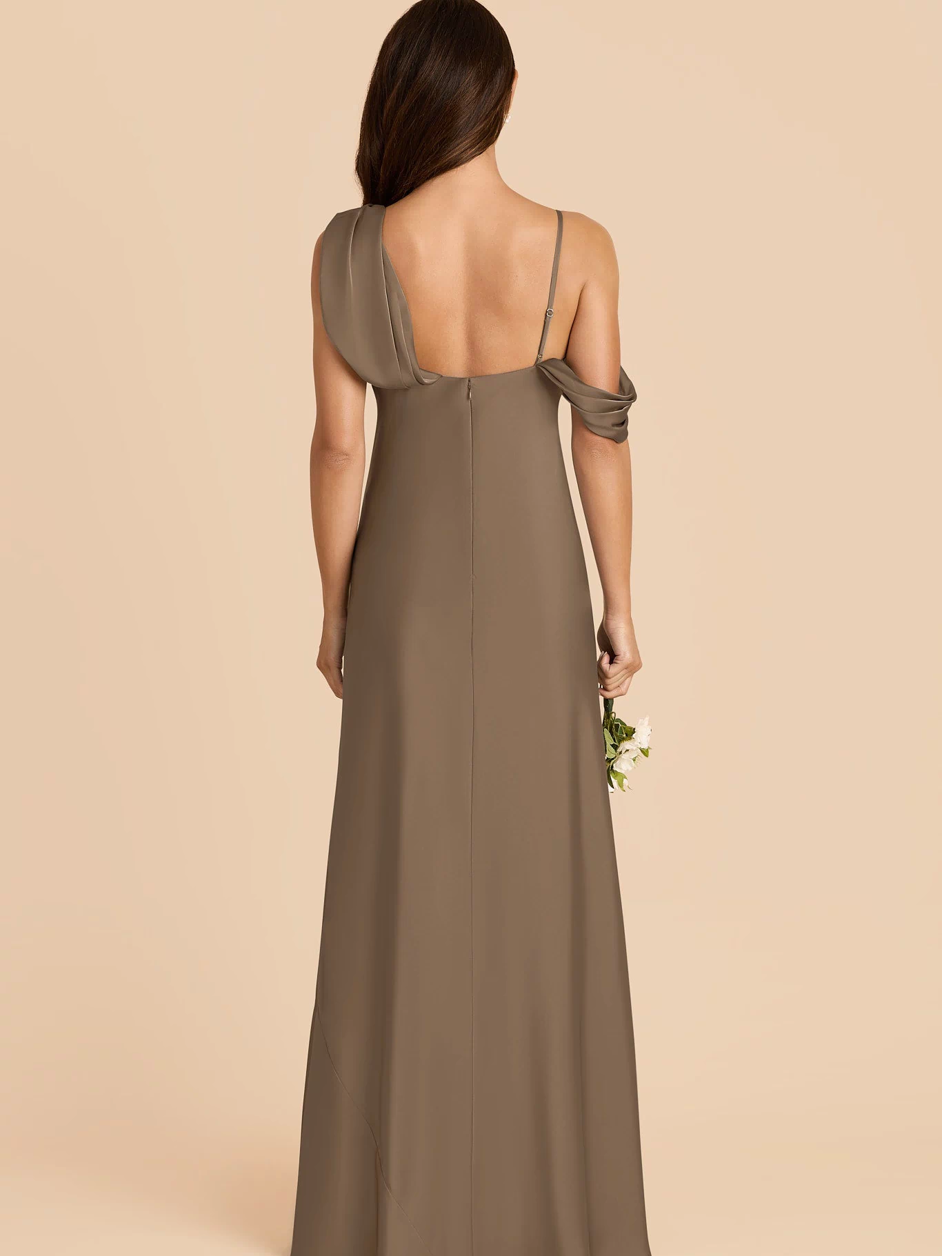 Freya Matte Satin Dress - Mocha XXL / MOCHA / Rush Production