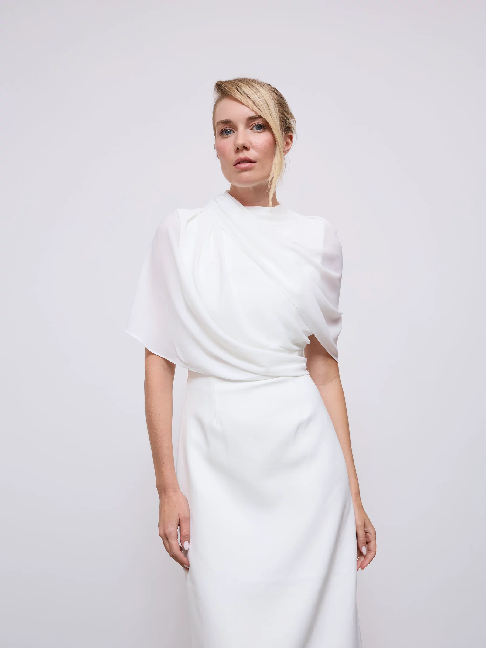 Gathered Midi Dress