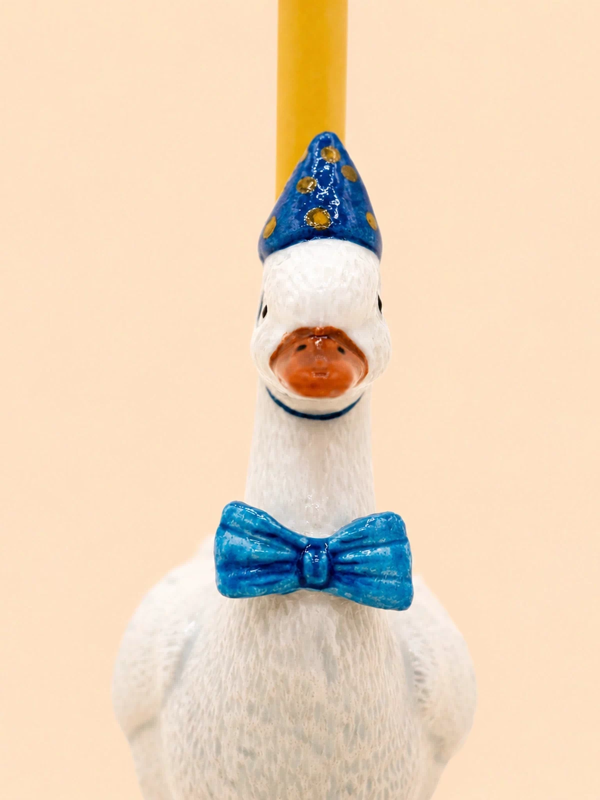 Goose Cake Topper | Camp Hollow Porcelain Party Animal | Ceramic Candle Holder | Party Animal Birthday Decor | Boy Blue