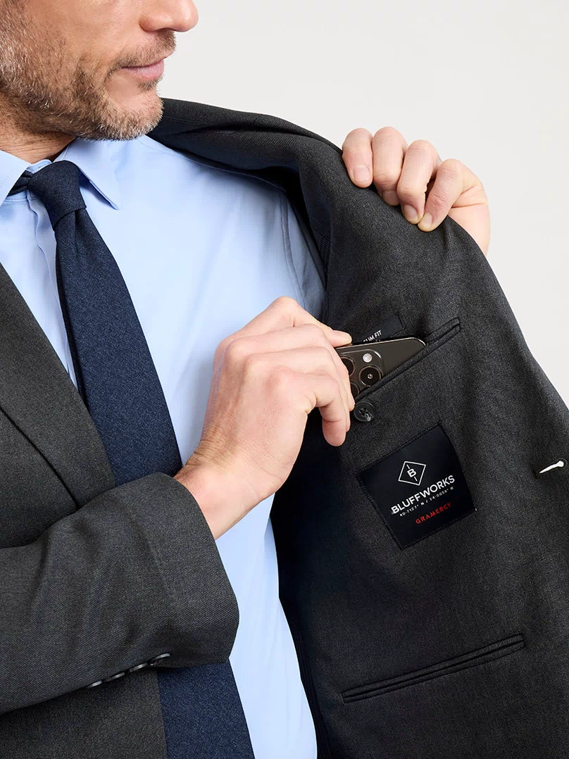Gramercy 2.0 Blazer Metro Grey - inside pocket