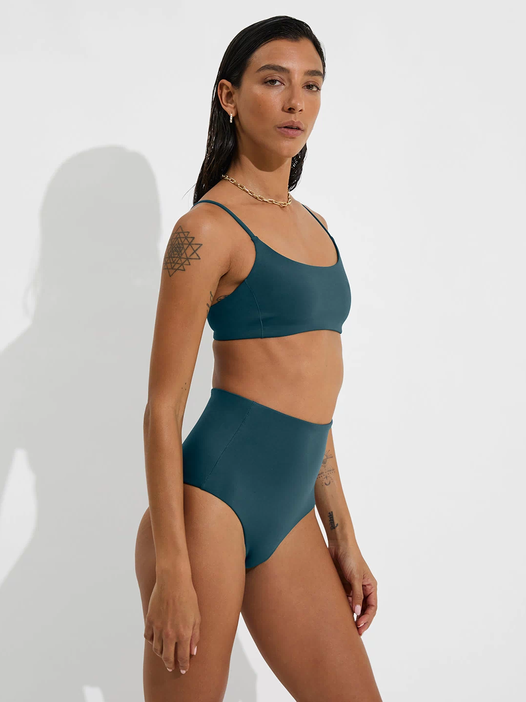 Pool Days Top + Hi Tide Bottom - Deep End (Size S)