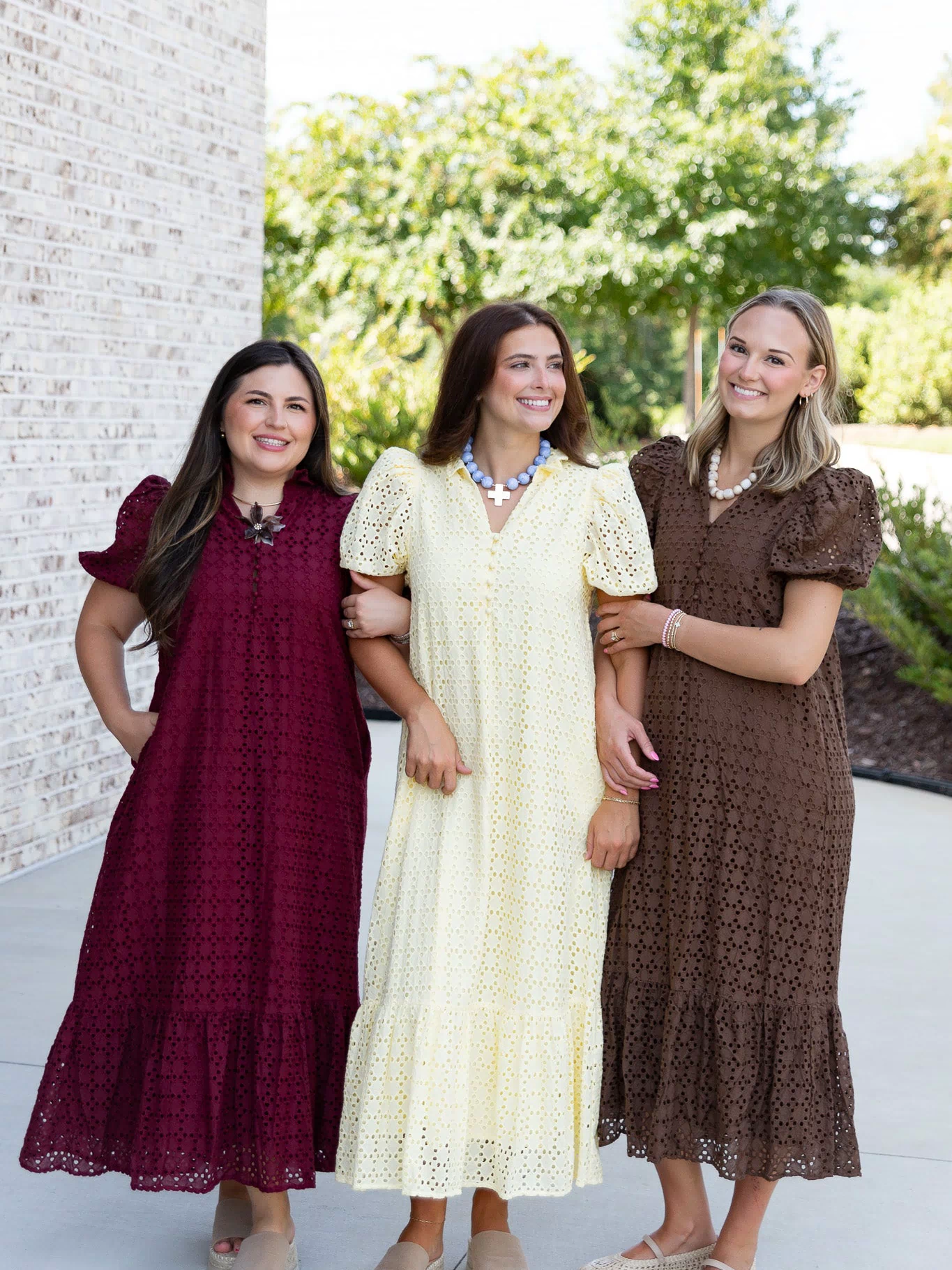Holland Puff Sleeve Midi Dress