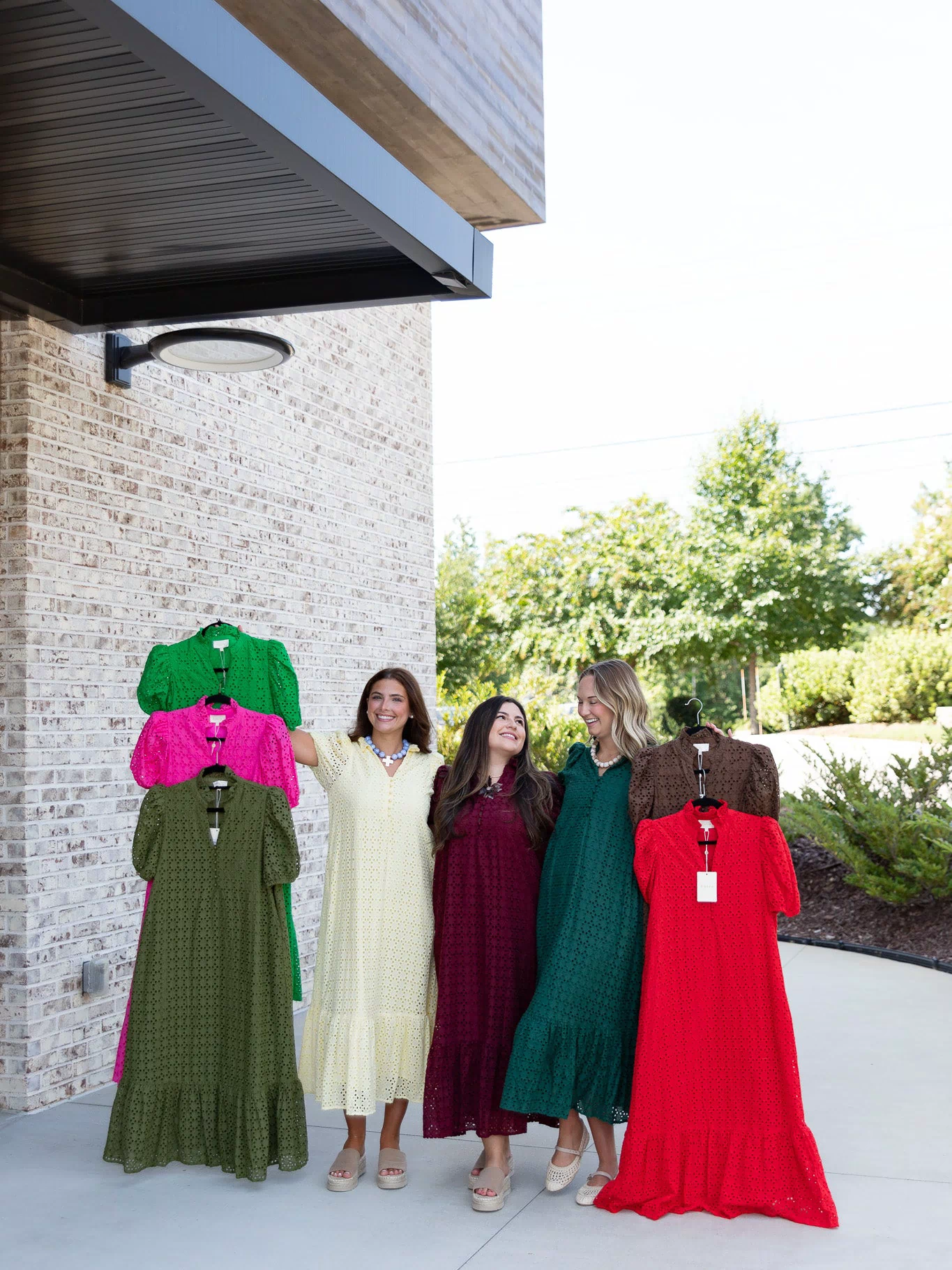 Holland Puff Sleeve Midi Dress