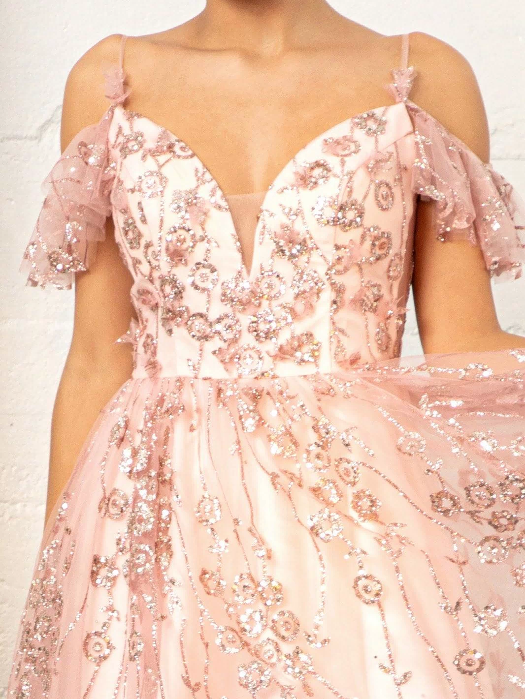 Homecoming Short Off Shoulder Mesh Cocktail Dress - The Dress Outlet