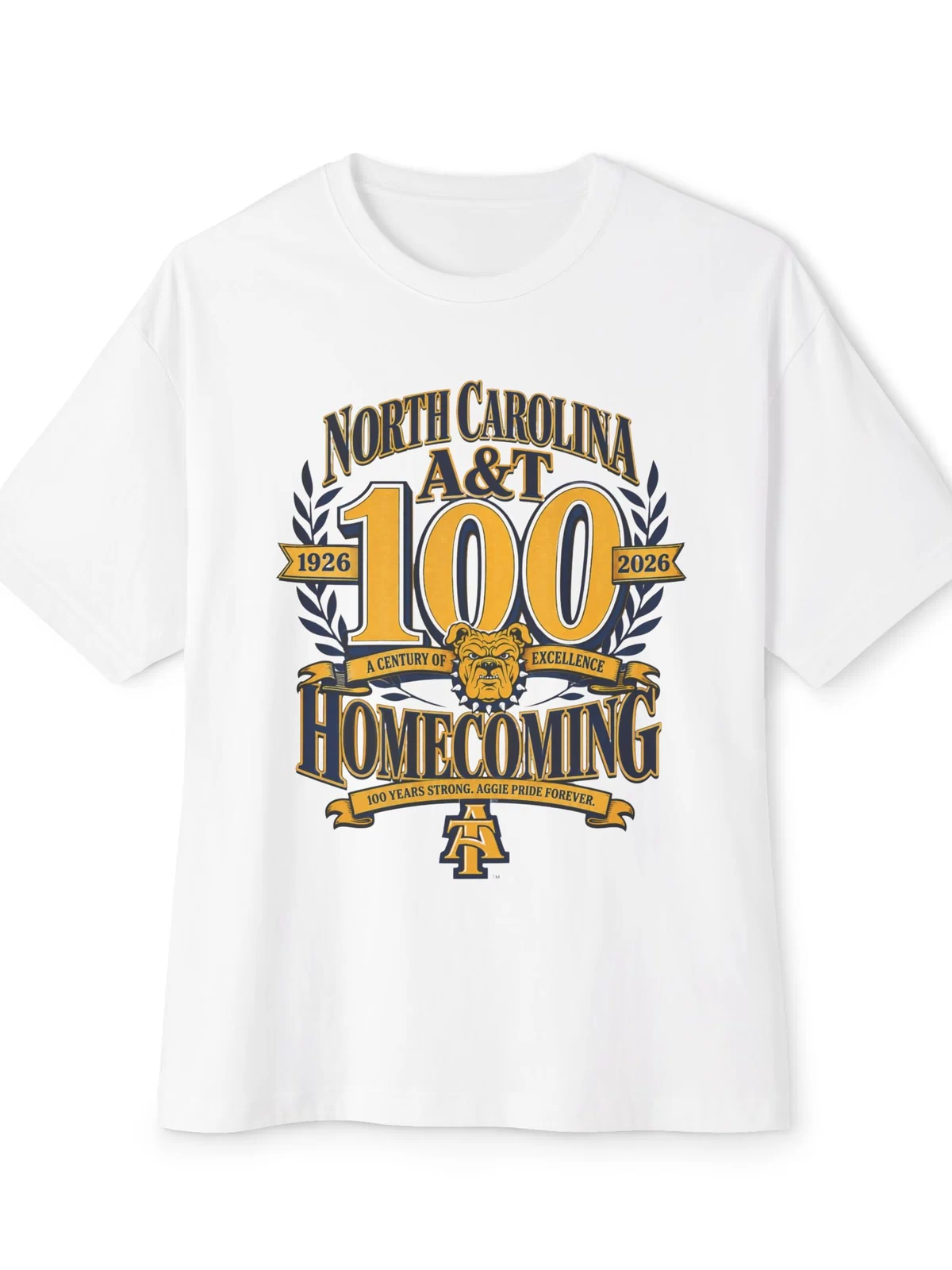 Homecoming T-Shirt — North Carolina A&T 100th Anniversary (1926–2026)
