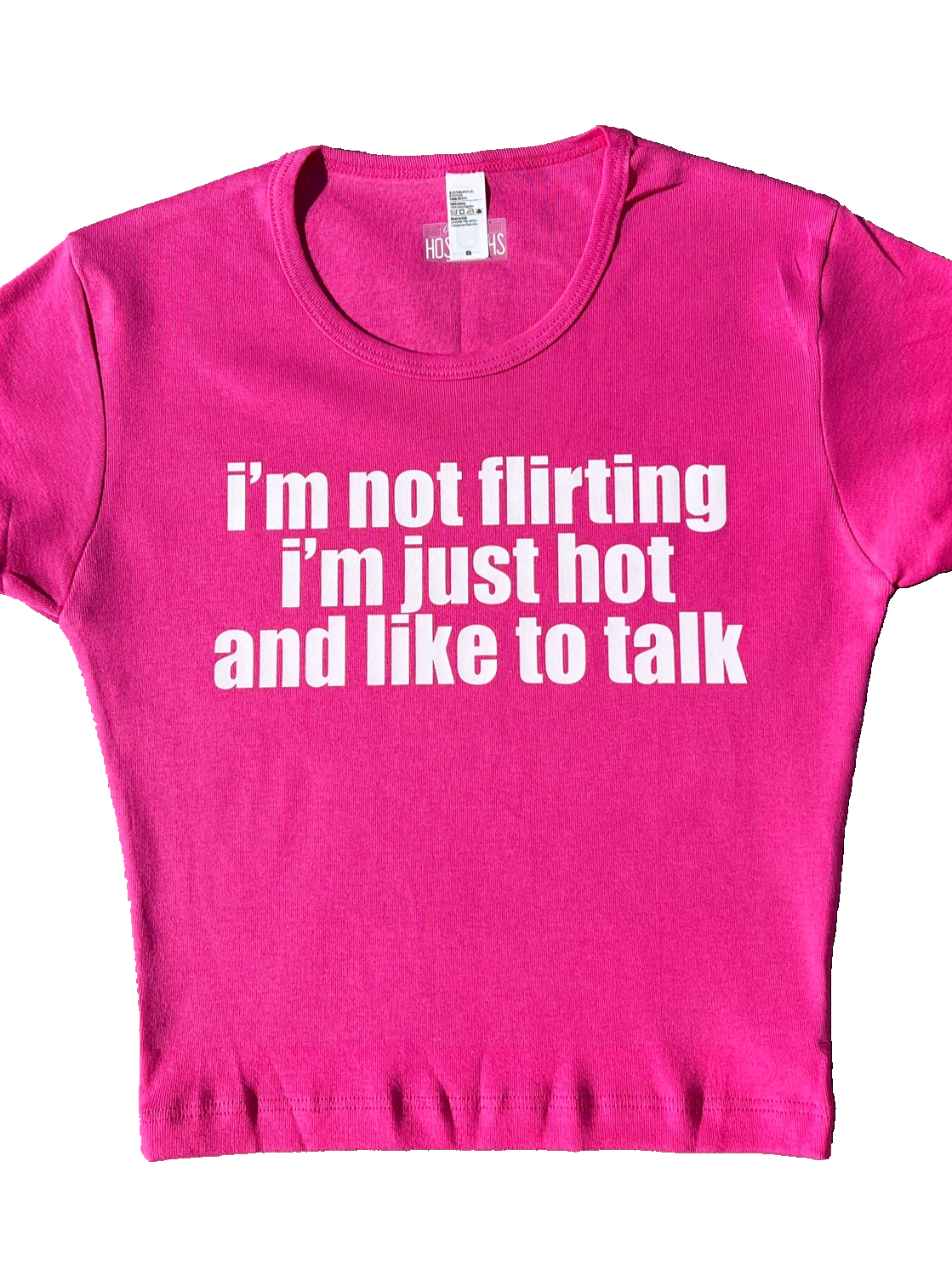 i'm not flirting Crop Top