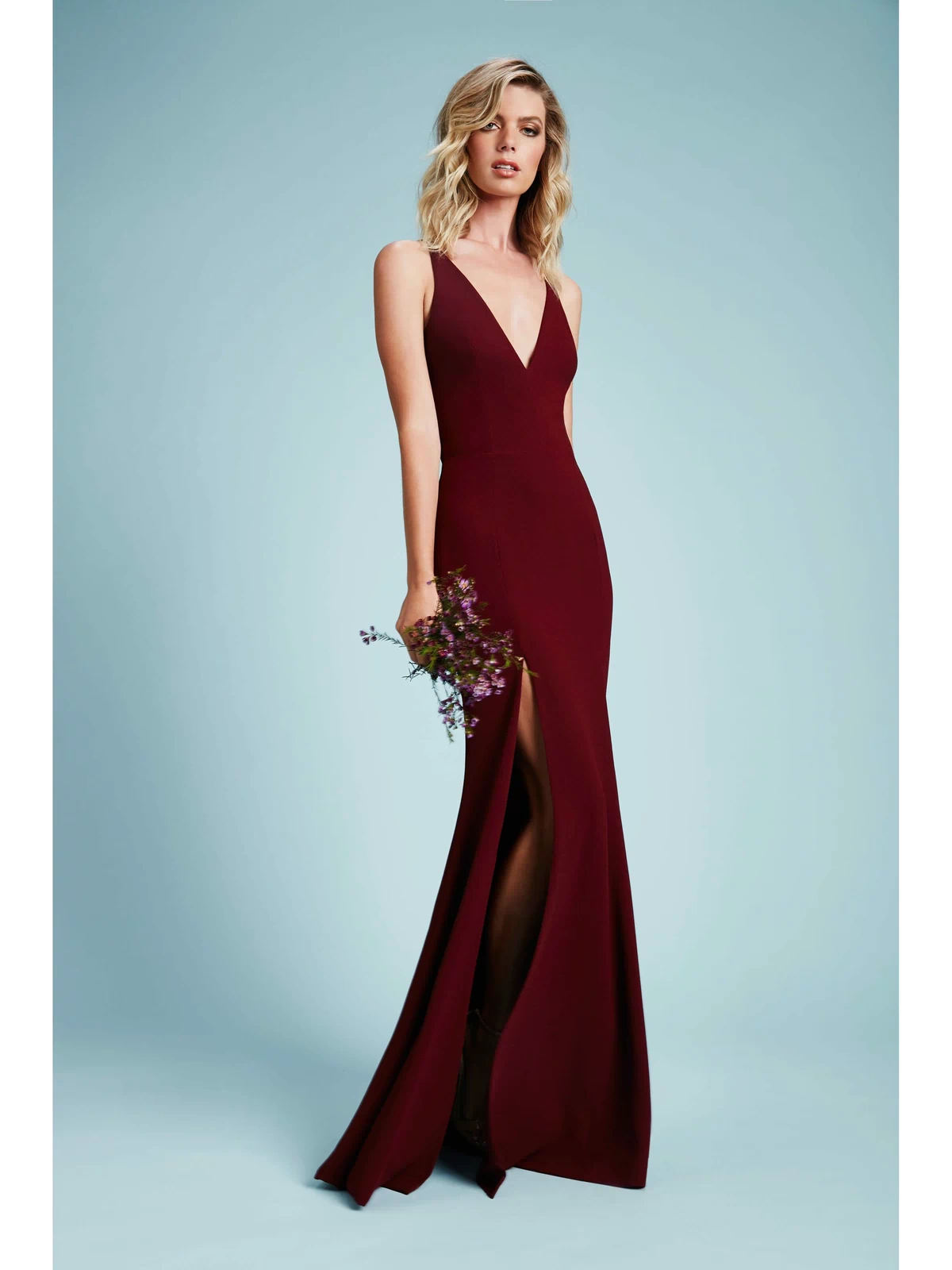 Iris Gown / BURGUNDY