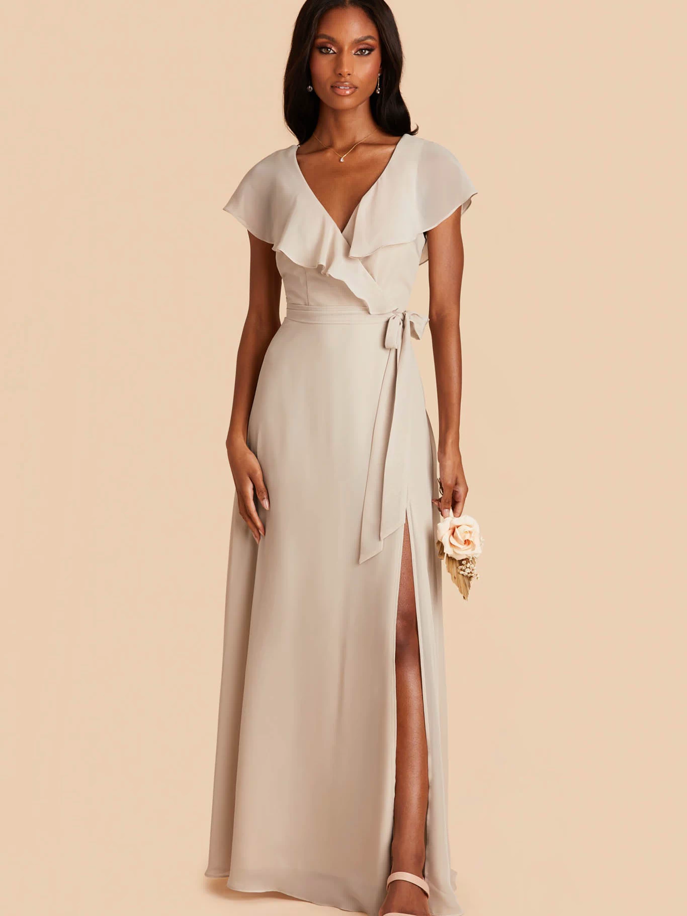 Jackson Chiffon Dress - Classic Champagne