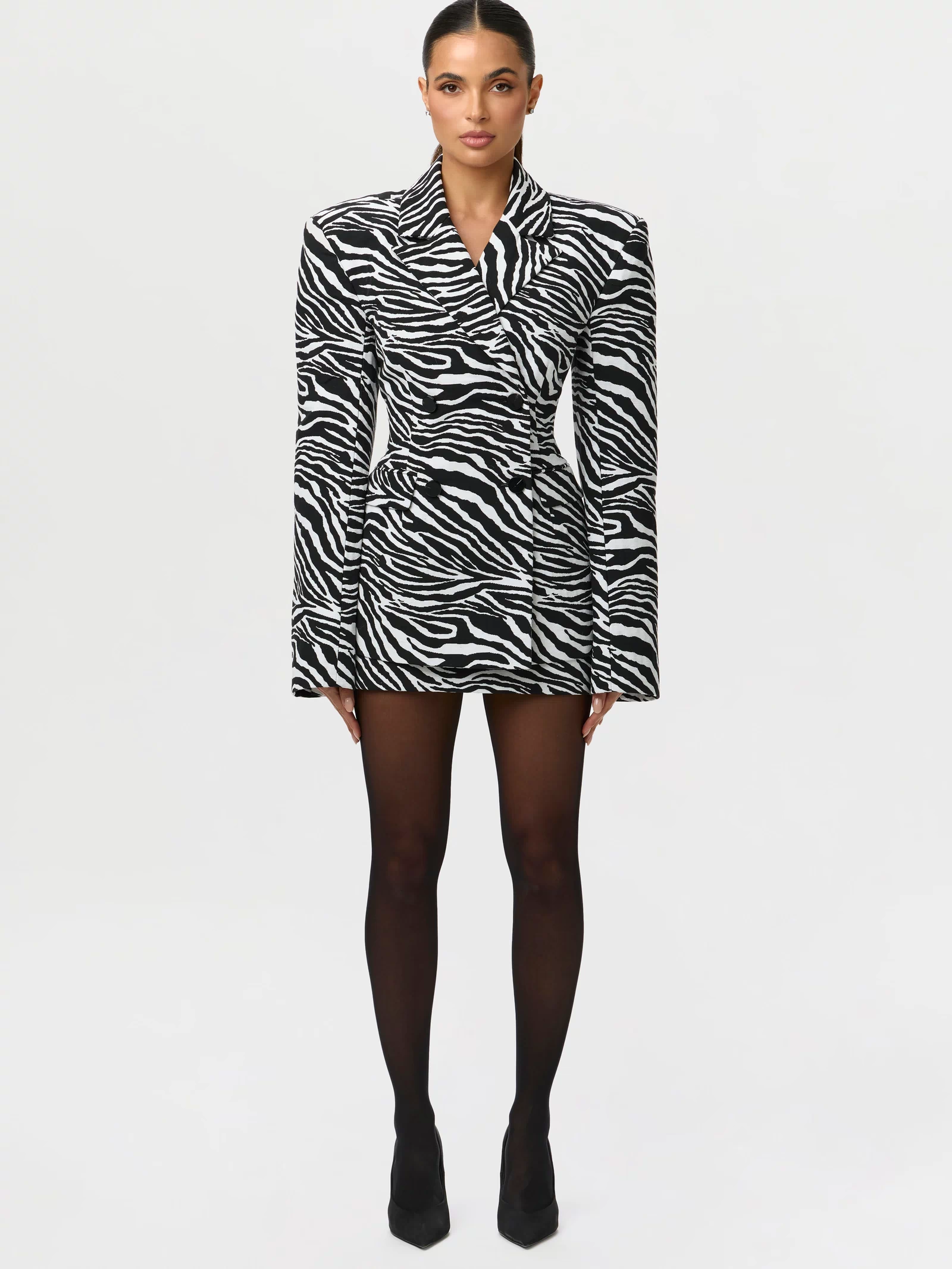 Suiting Zebra Jacquard Blazer