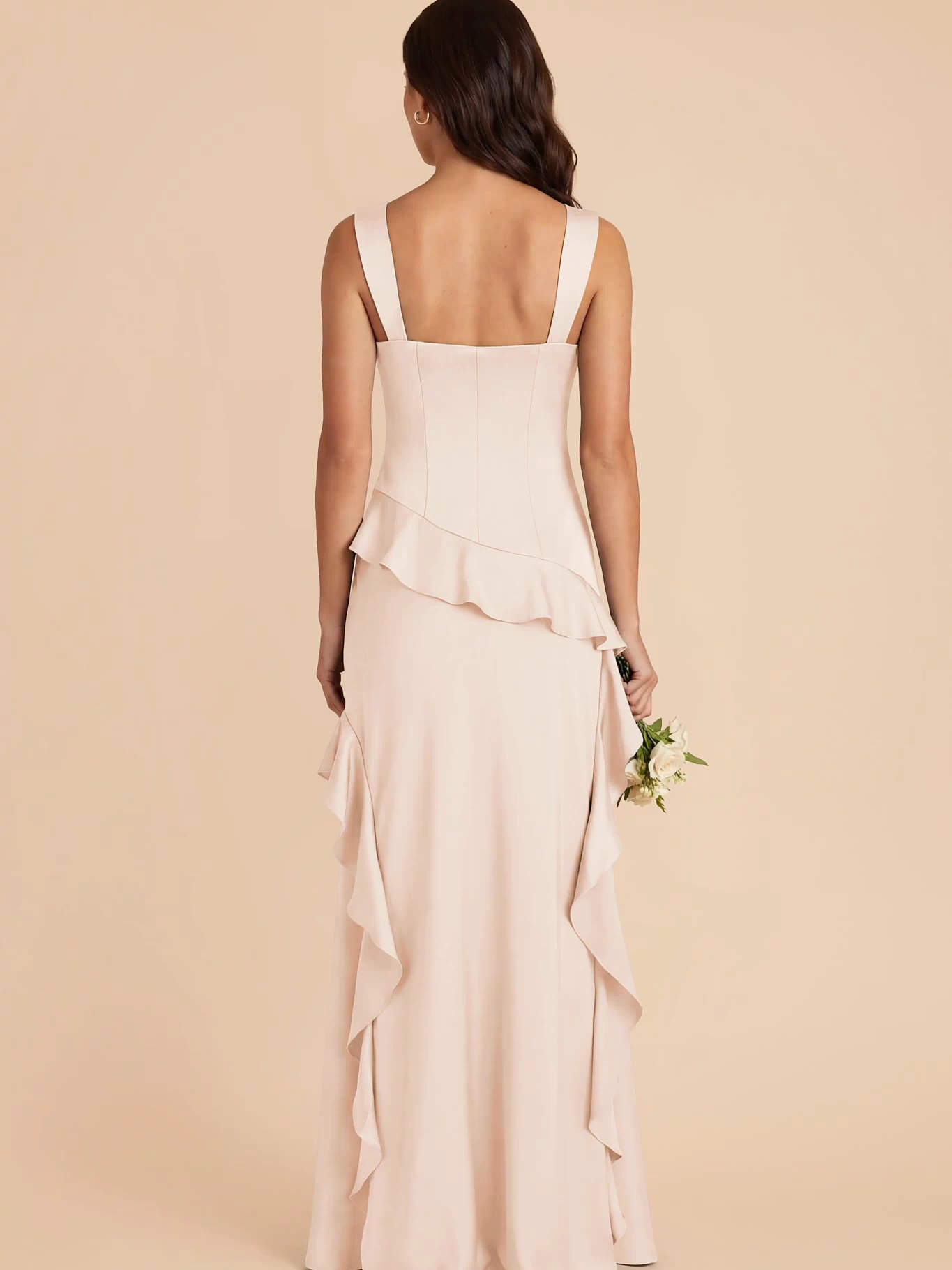 Jana Matte Satin Dress - Champagne XXL / CHAMPAGNE / Rush Production