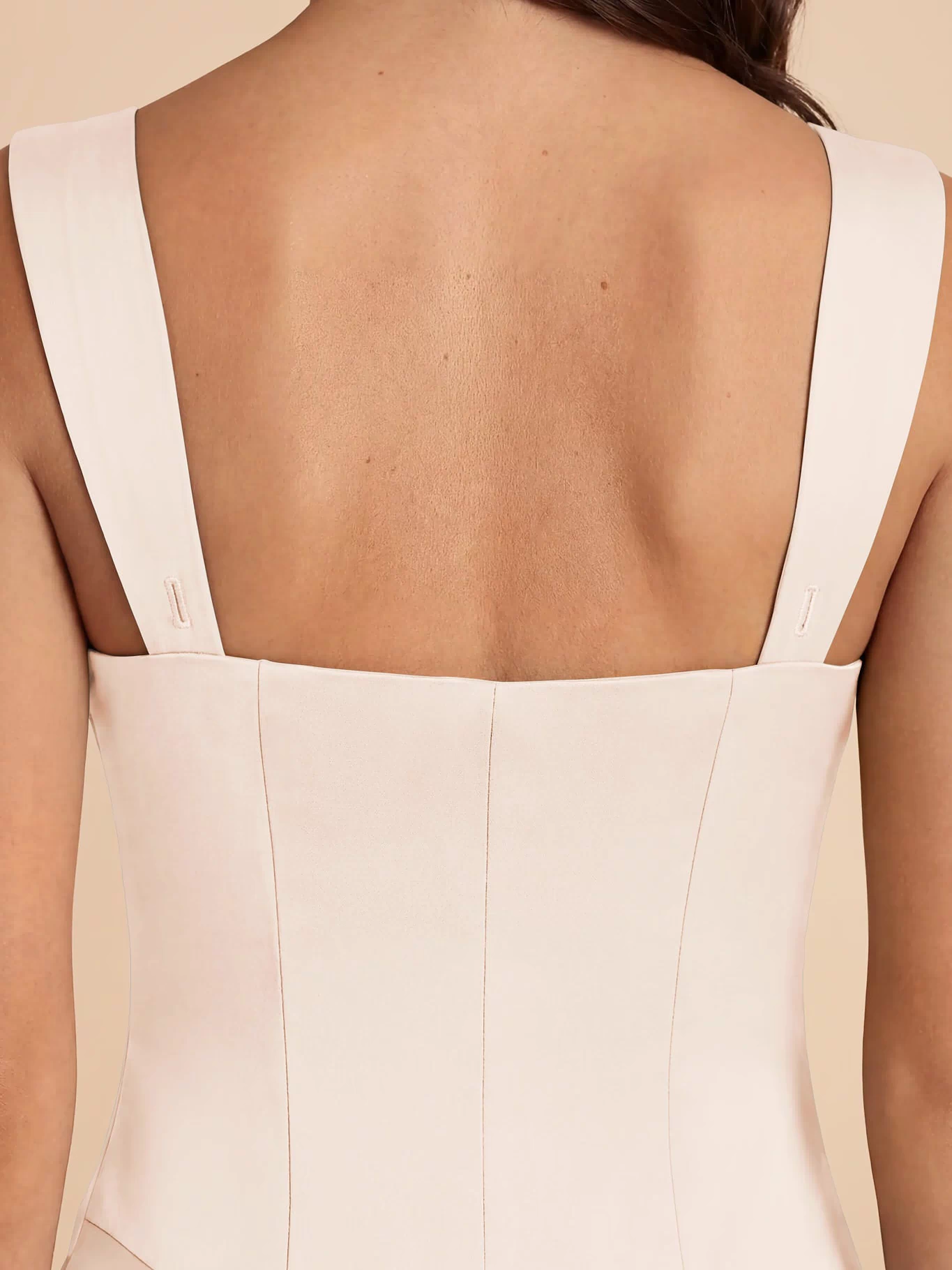 Jana Matte Satin Dress - Champagne XXL / CHAMPAGNE / Rush Production