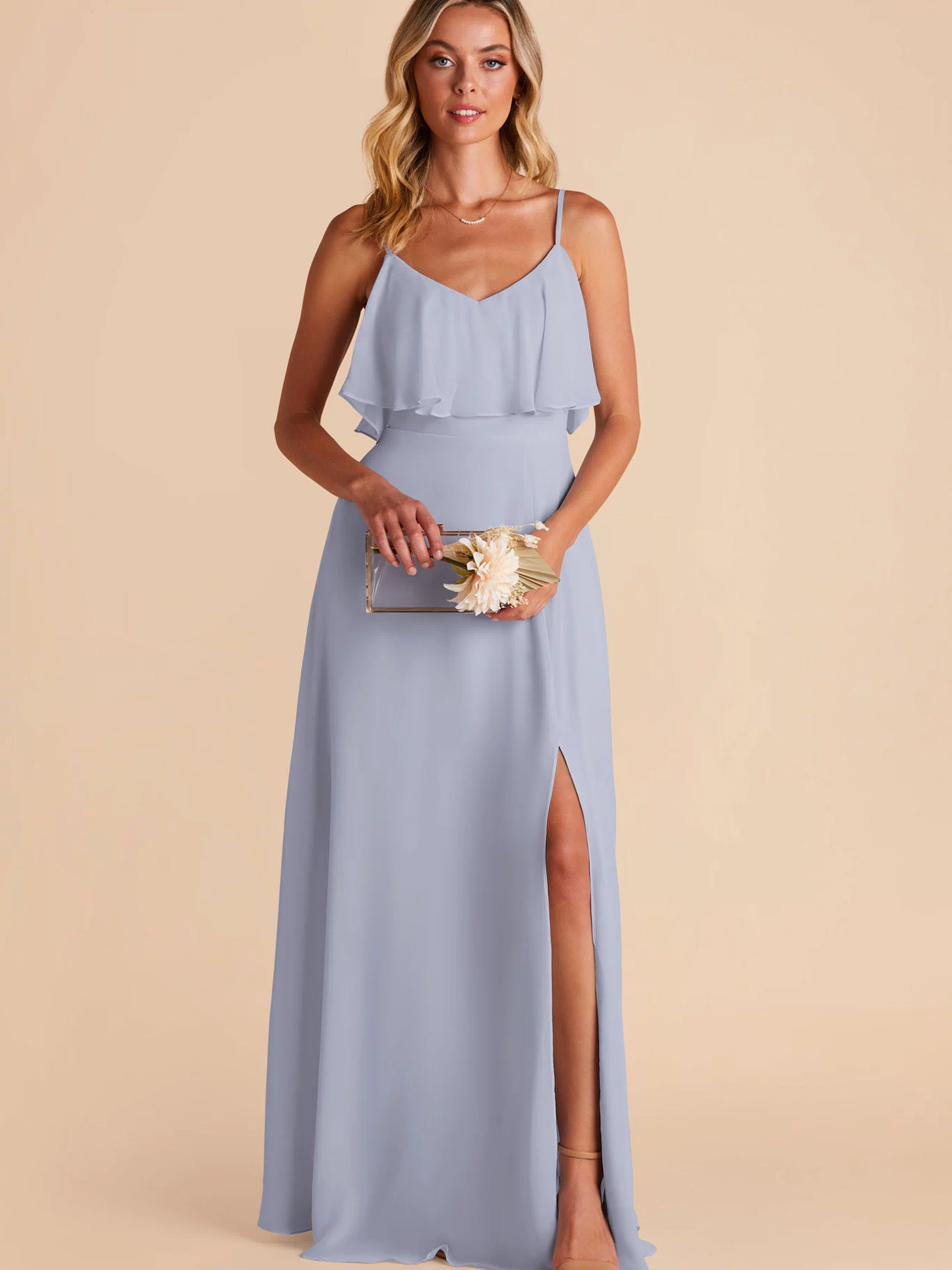 Dusty Blue Jane Convertible Dress by Birdy Grey