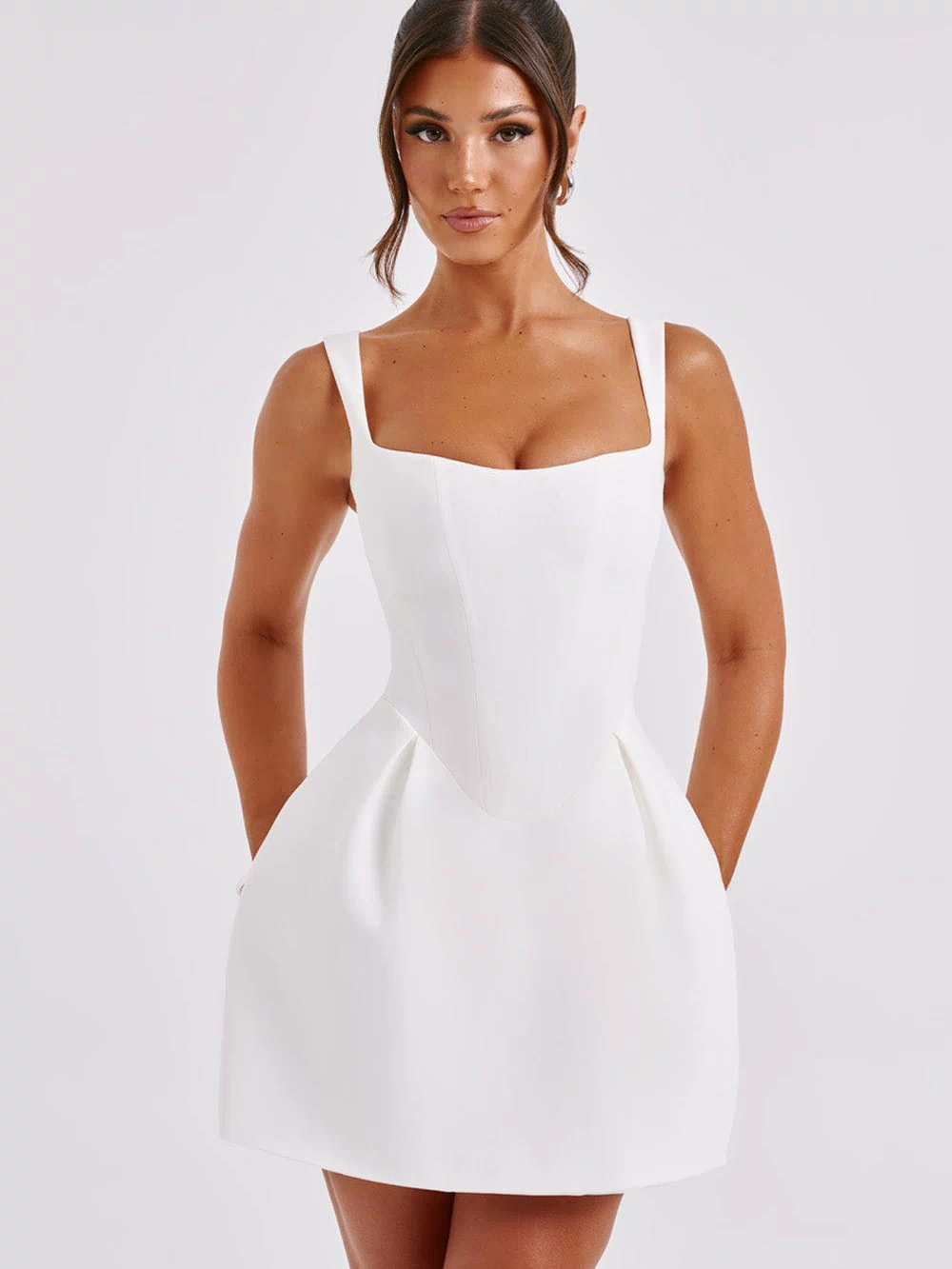 Janiyah Mini Dress - Ivory Dress Babyboo Fashion Premium Exclusive Design